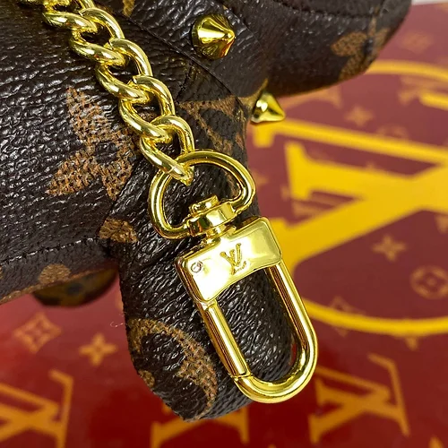 Lvlenka Louis Vuitton Dog Charm Keychain