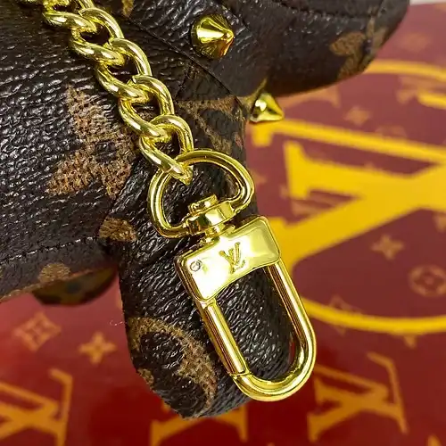 Cheap Louis Vuitton Dog Charm Keychain