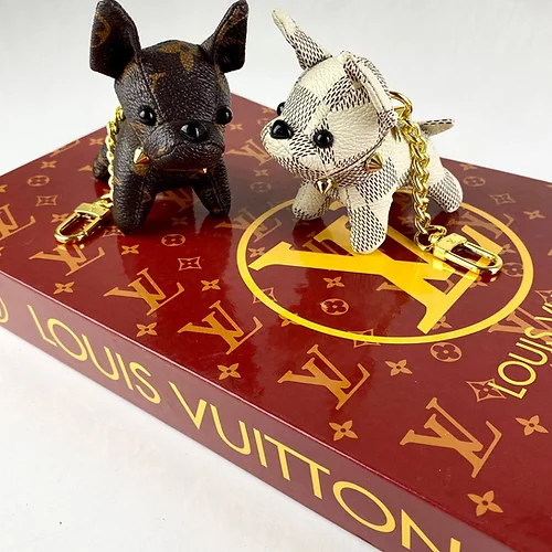 Lvlenka Louis Vuitton Dog Charm Keychain