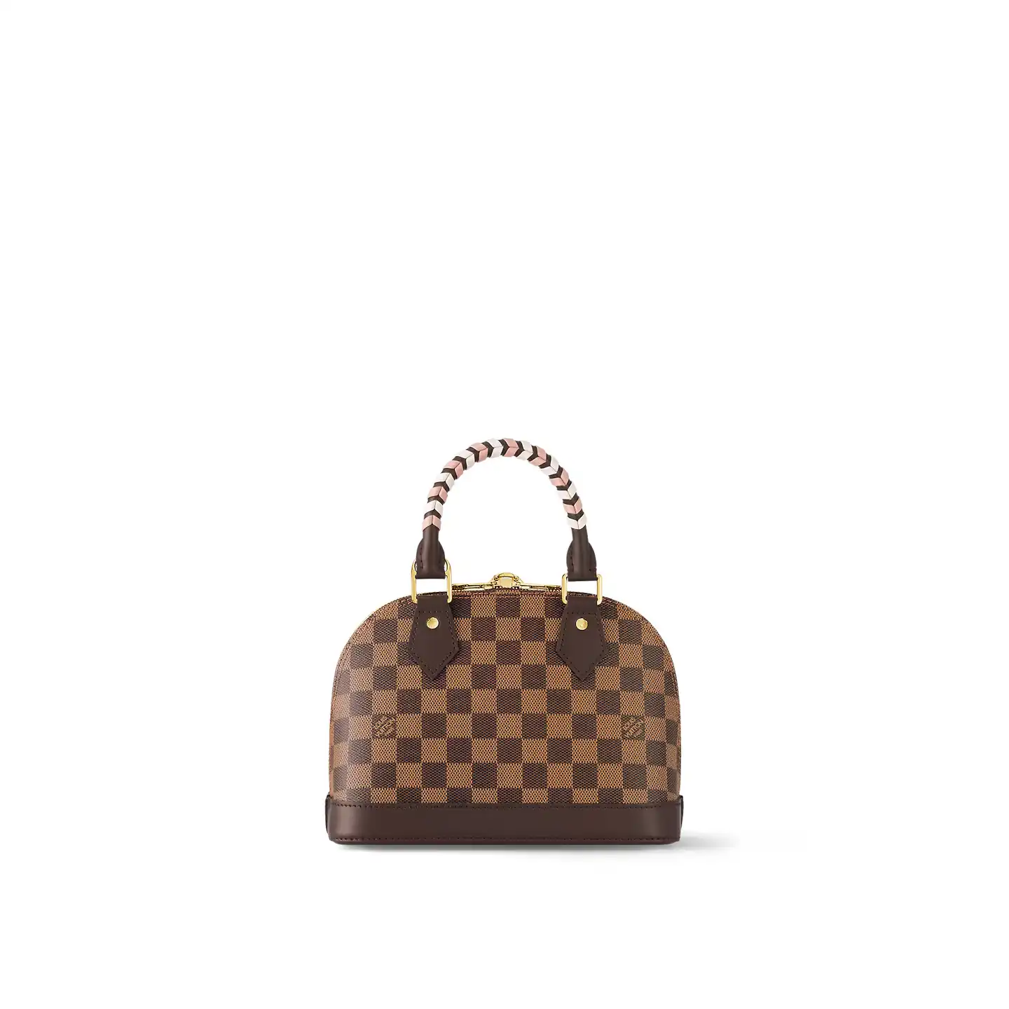 Affordable Louis Vuitton Damier Ebene coated canvas N40447 Braided Alma BB