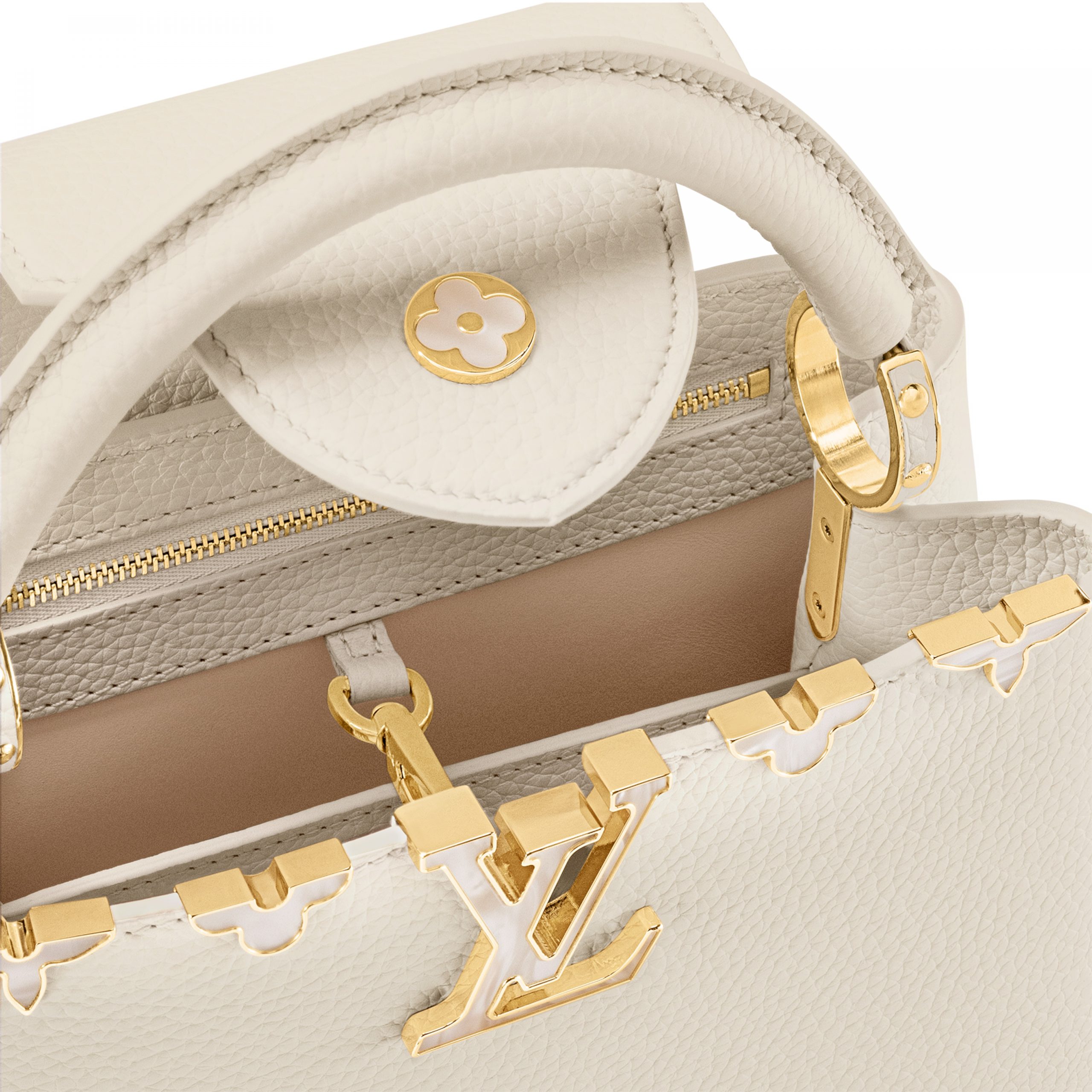 Lvlenka Louis Vuitton M23331 Capucines BB Crème Nacre