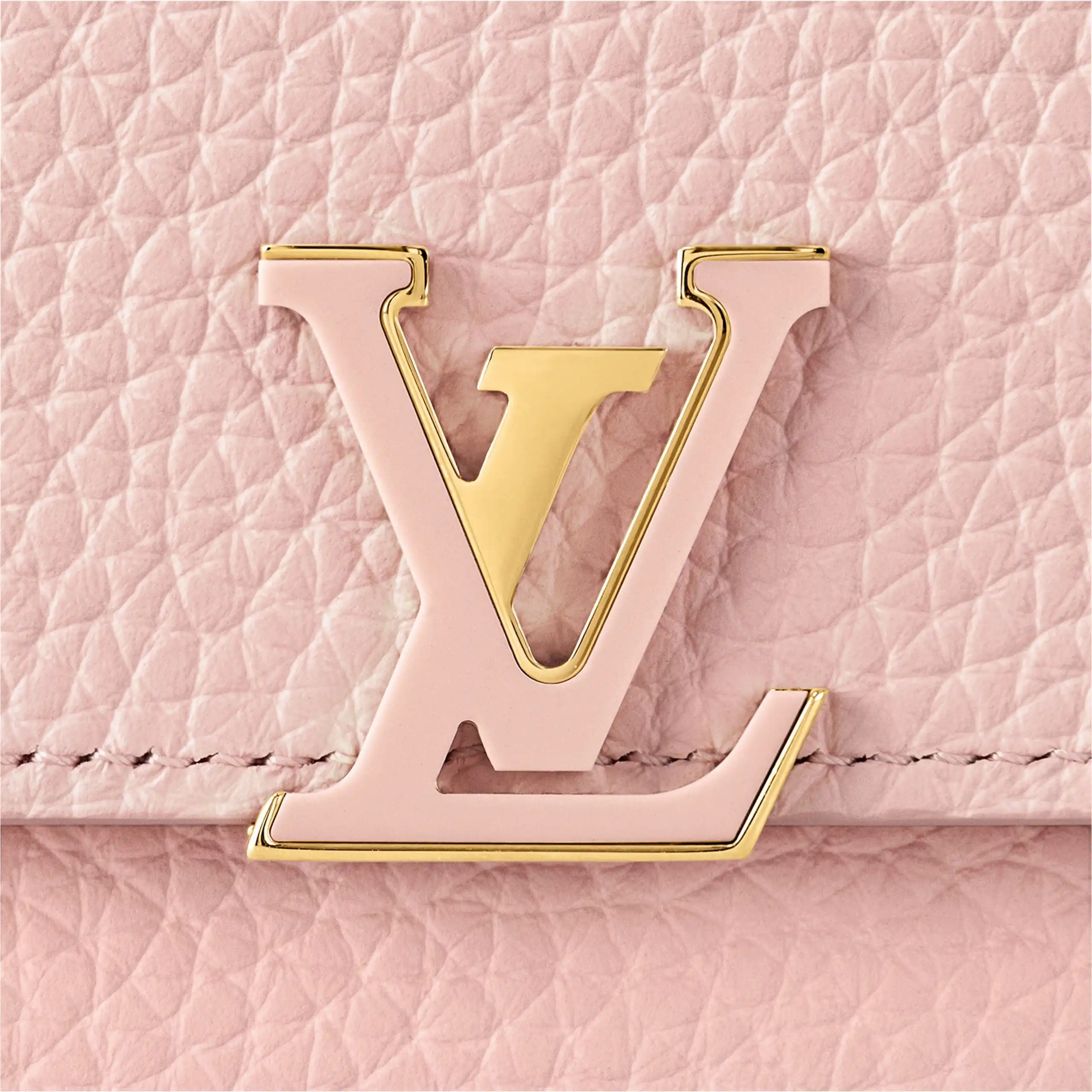 Affordable Louis Vuitton M82361 Capucines Compact Wallet Rose Jasmine