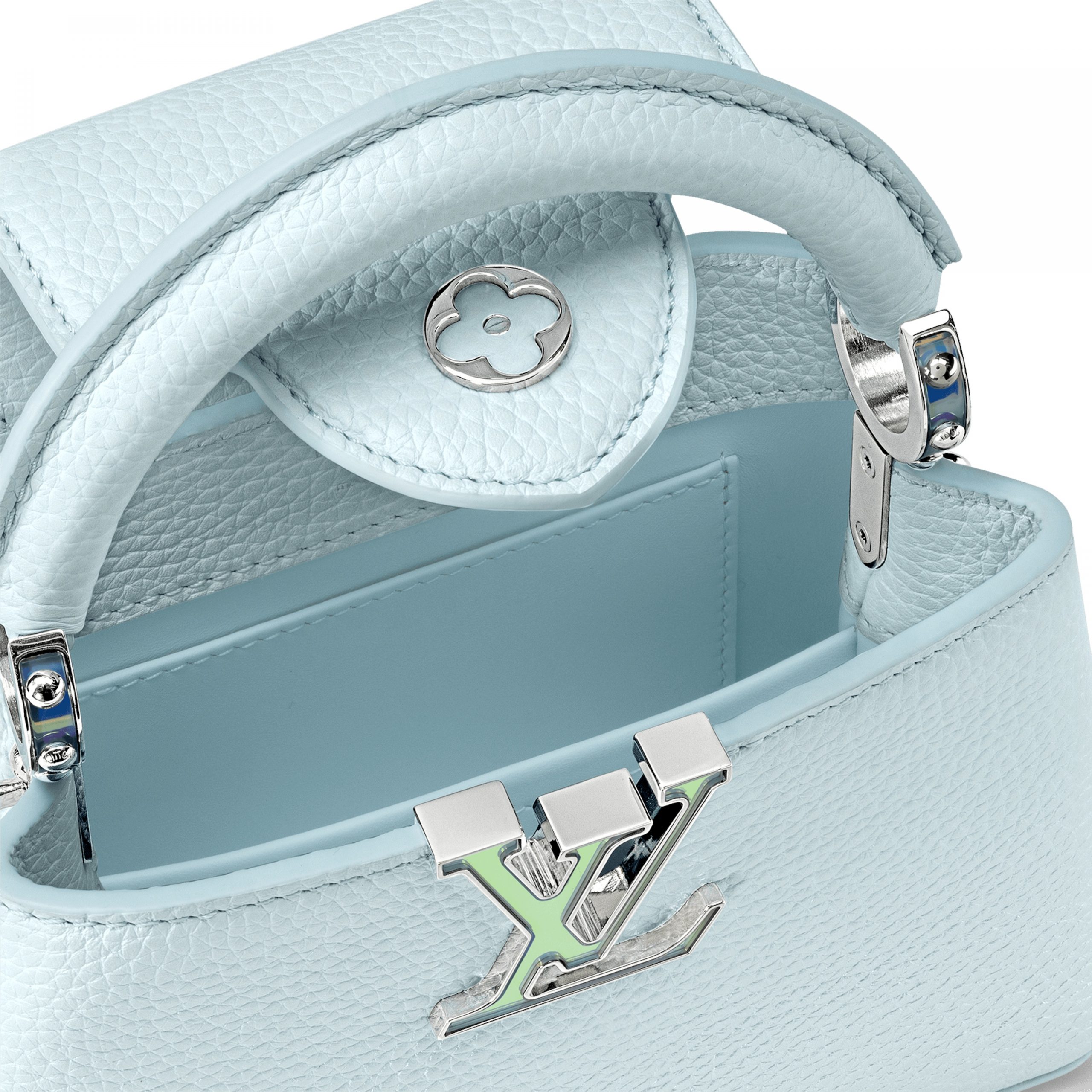 Lvlenka Louis Vuitton M23289 LV SKI Capucines Mini Blue Glacier