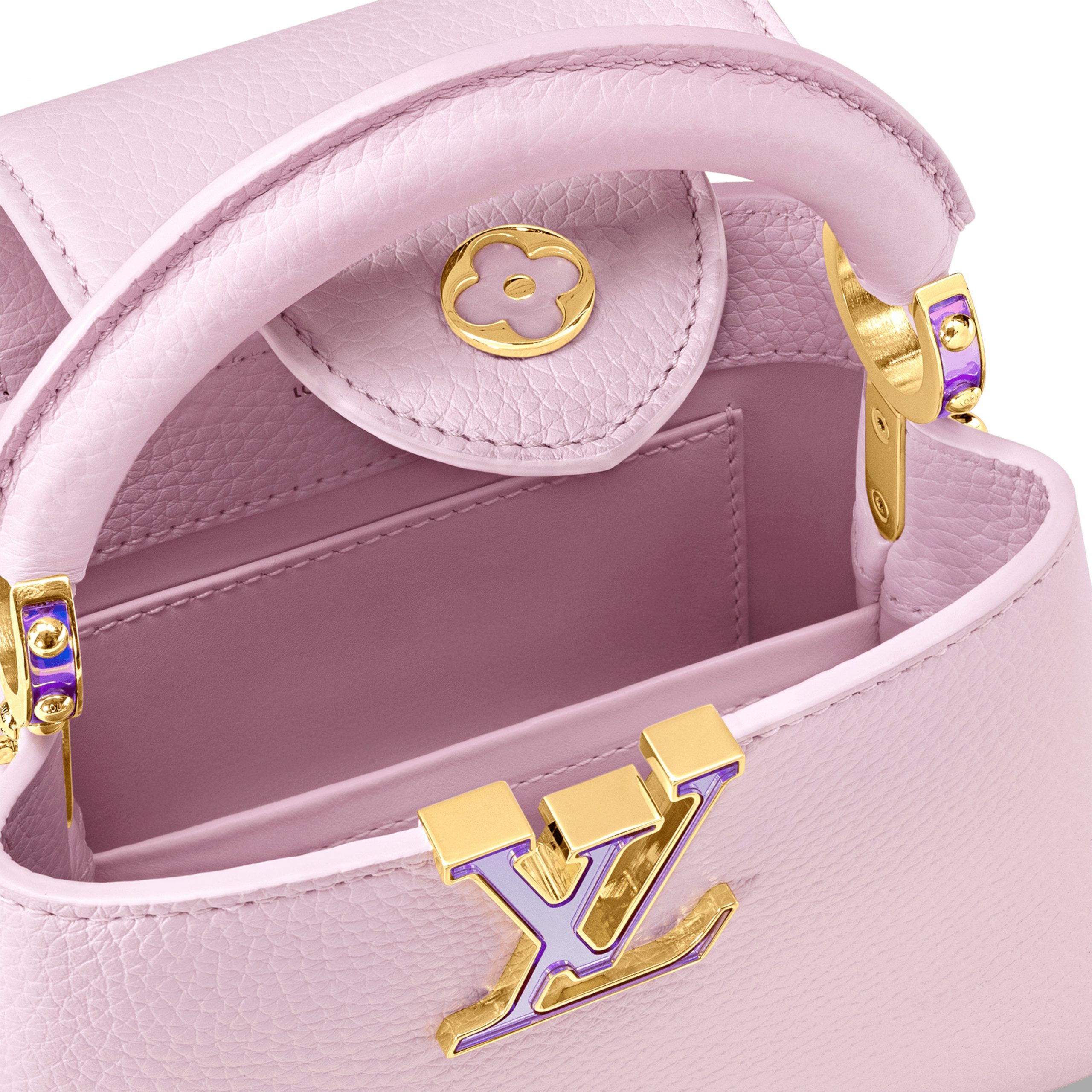 Lvlenka Louis Vuitton M23326 LV SKI Capucines Mini Pearly Lilac