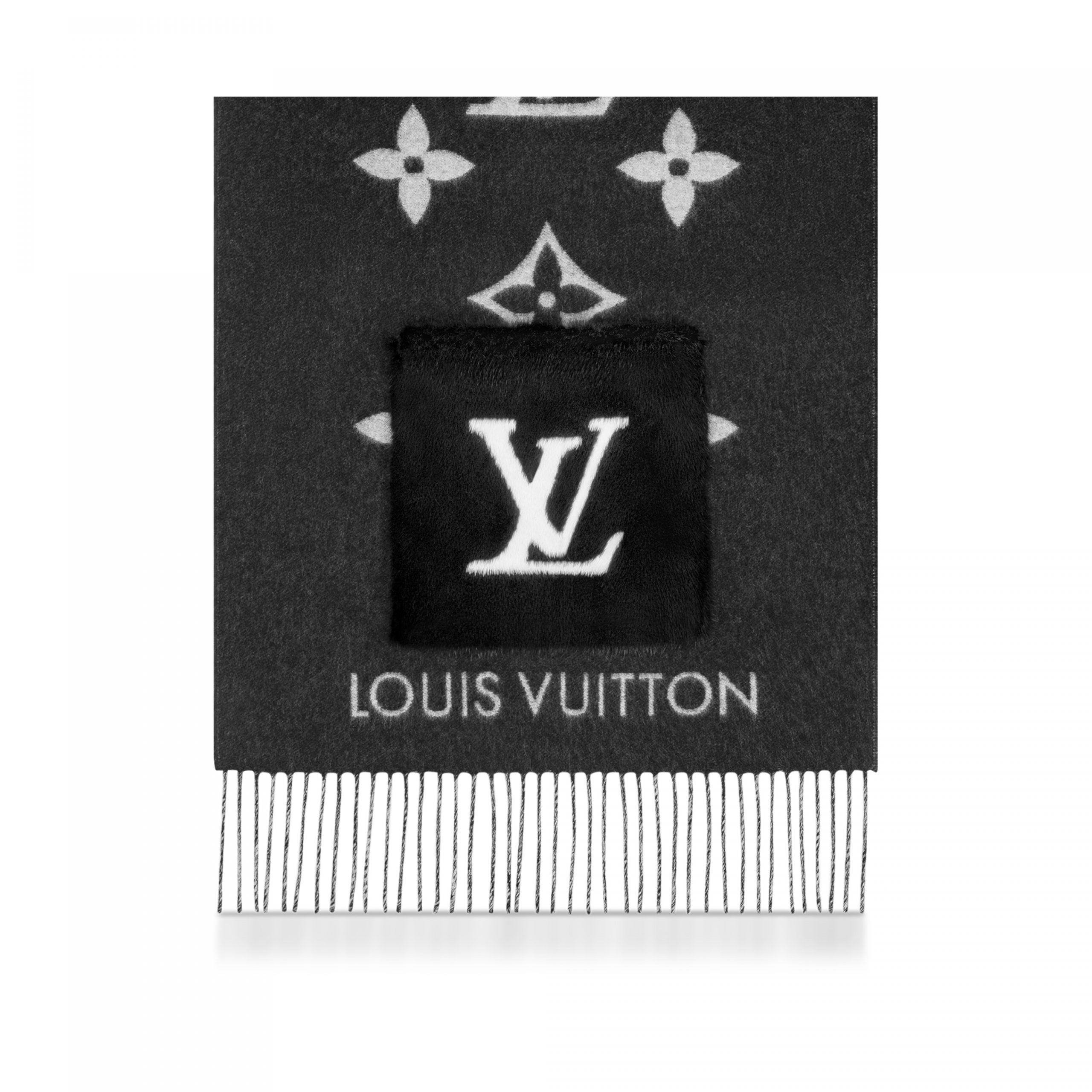 Lvlenka Louis Vuitton M74353 Cold Reykjavik Black Scarf