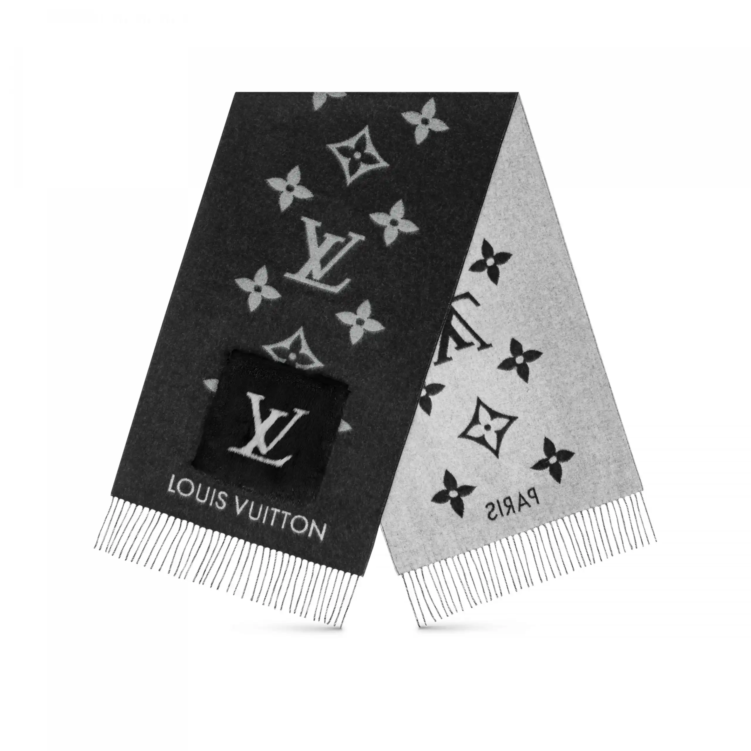 Louis Vuitton M74353 Cold Reykjavik Black Scarf