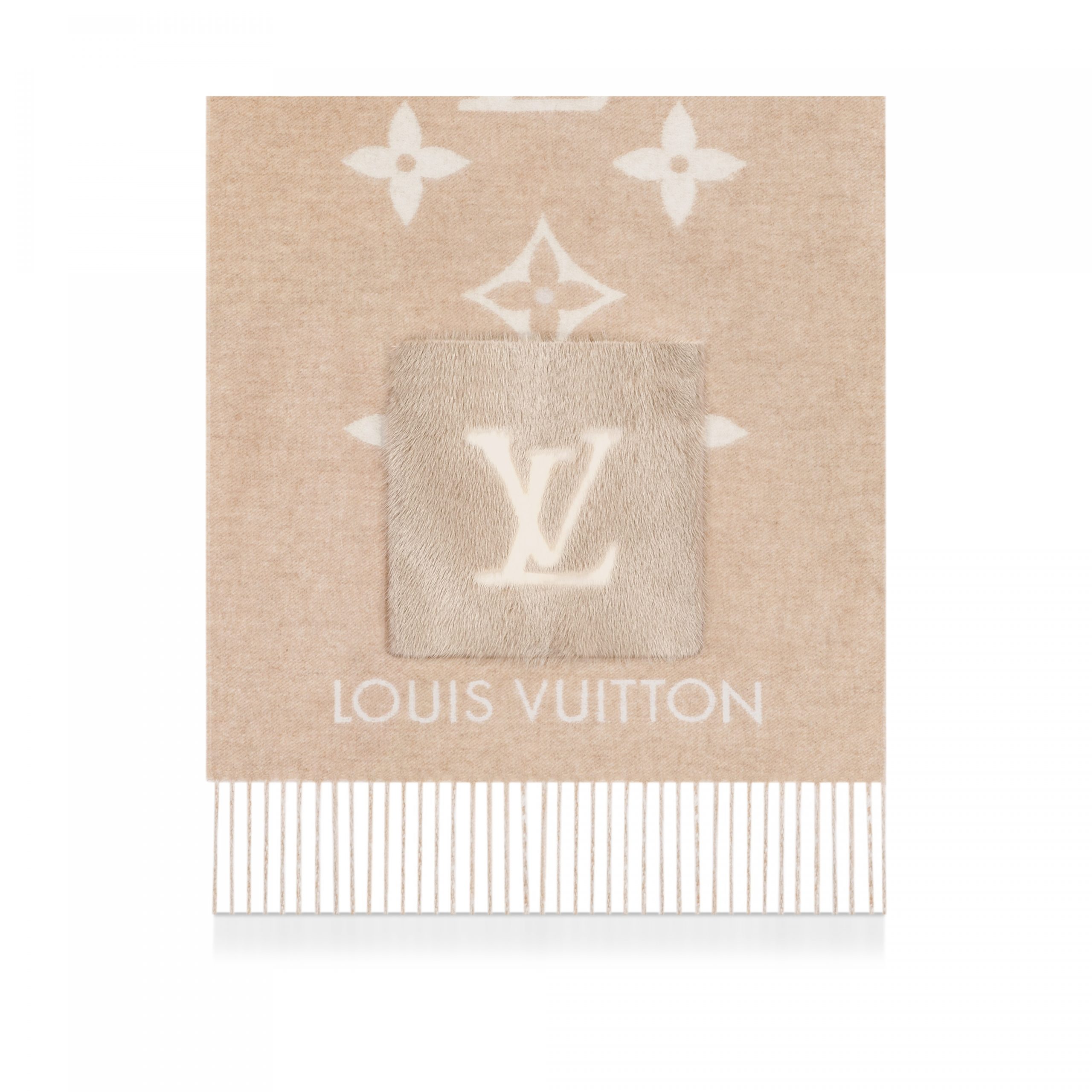 Lvlenka Louis Vuitton M74354 Cold Reykjavik Beige Scarf