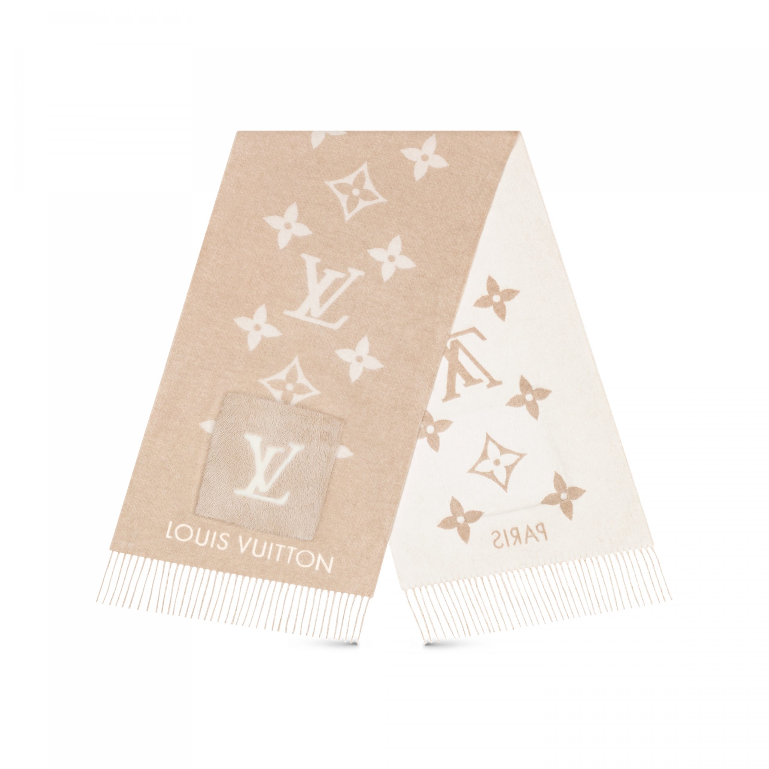 Lvlenka Louis Vuitton M74354 Cold Reykjavik Beige Scarf