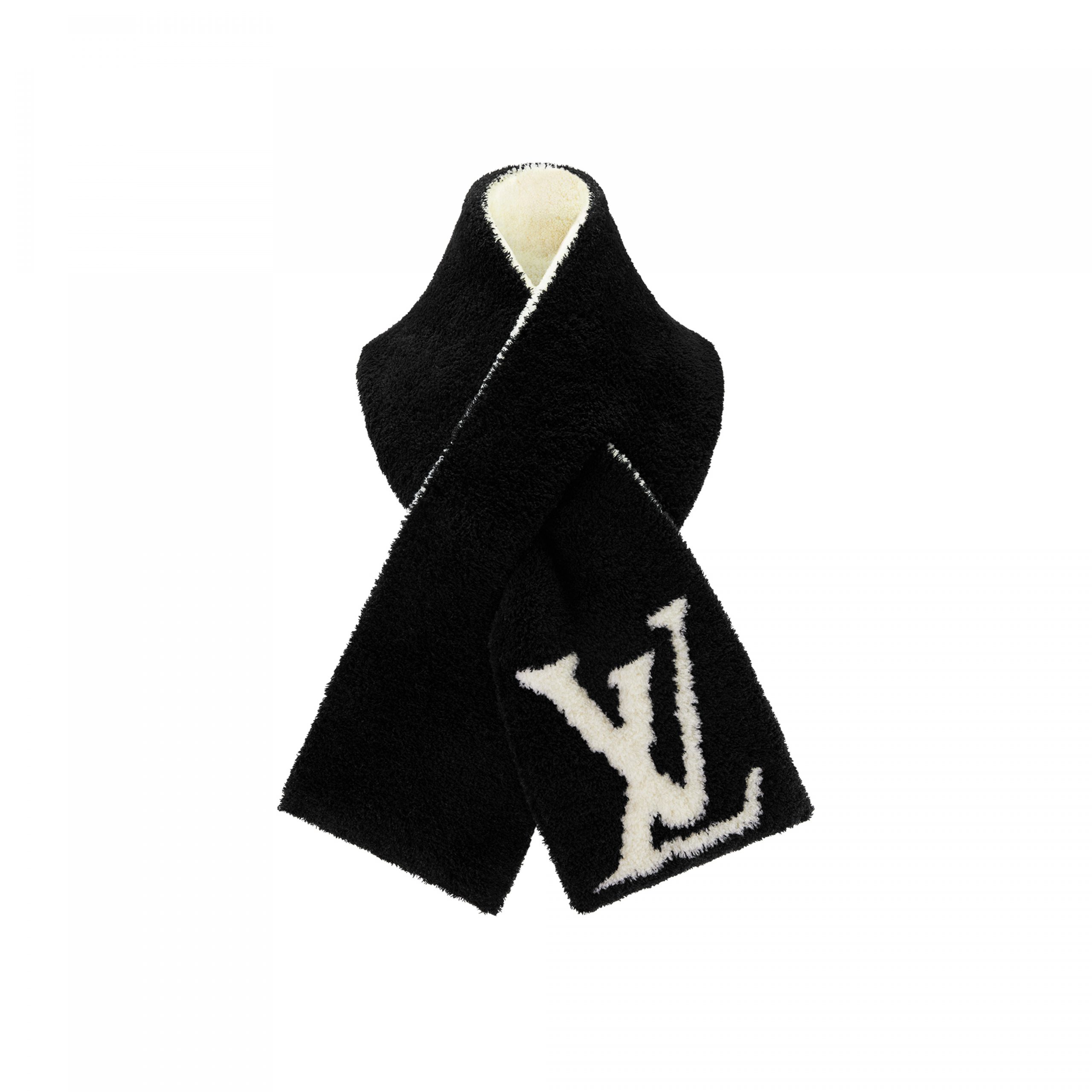 Lvlenka Louis Vuitton M79399 Comfy Black White Scarf