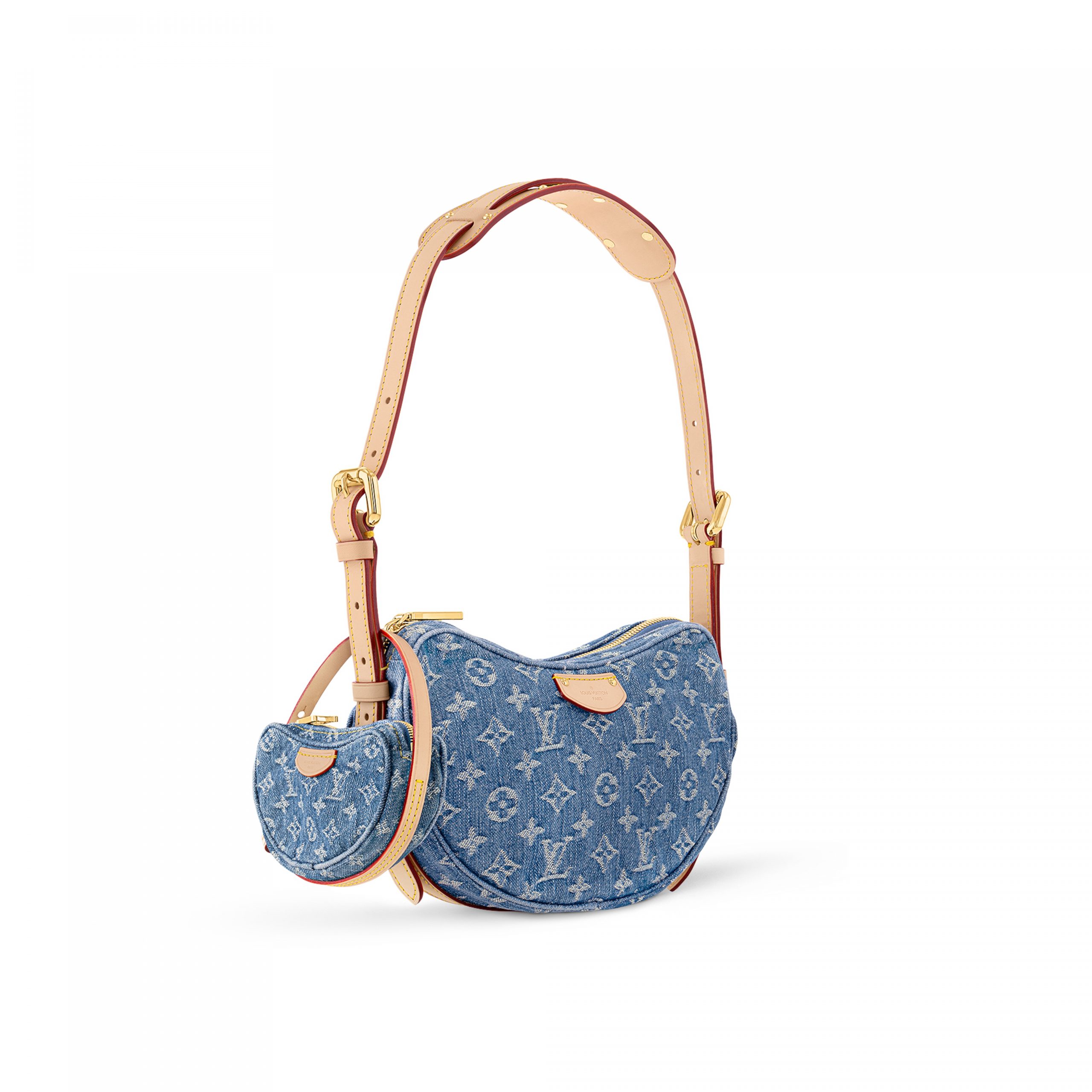 Lvlenka Louis Vuitton M46856 Croissant MM Denim Blue