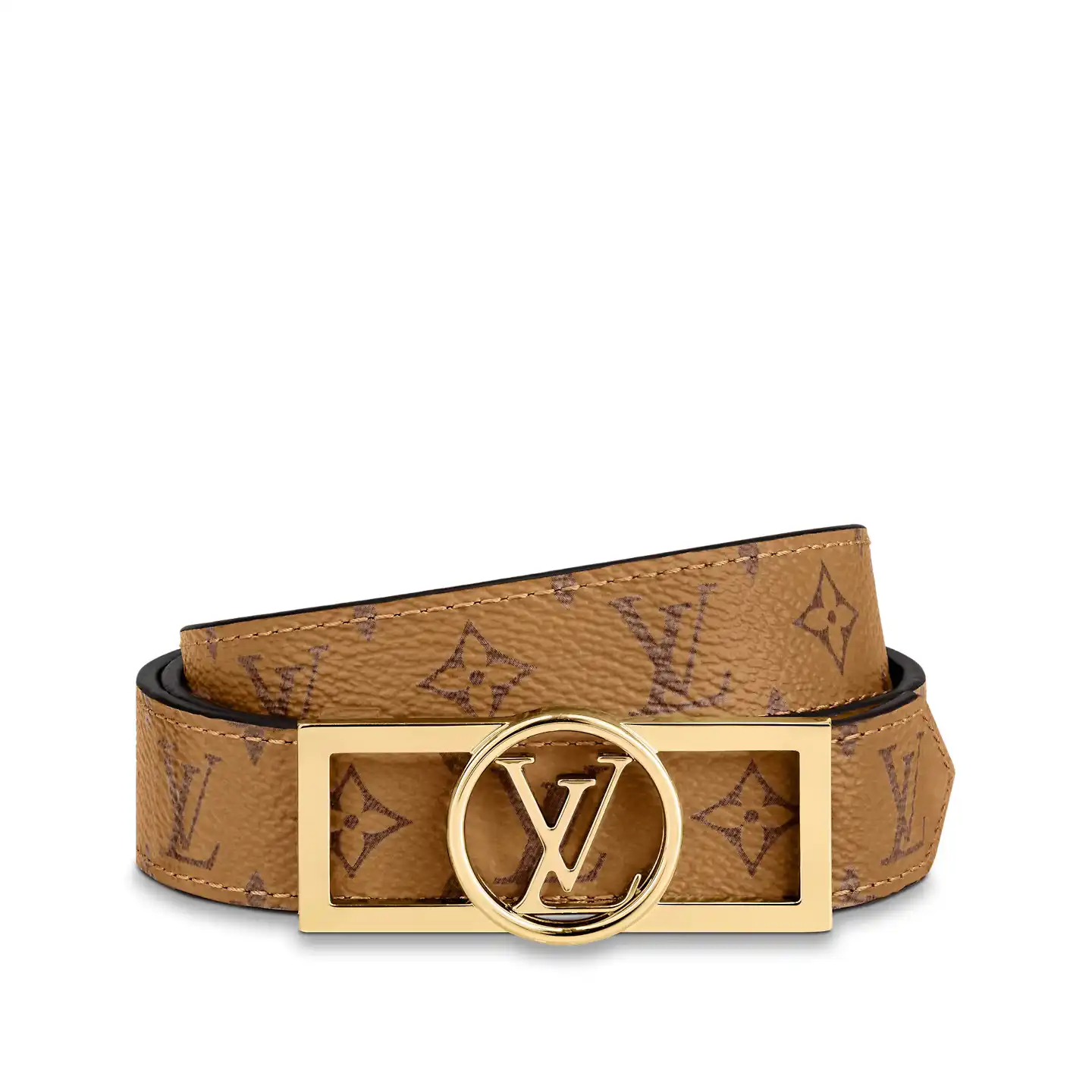 Cheap Louis Vuitton M0203U Autres Toiles Monogram Dauphine 25mm Reversible Belt