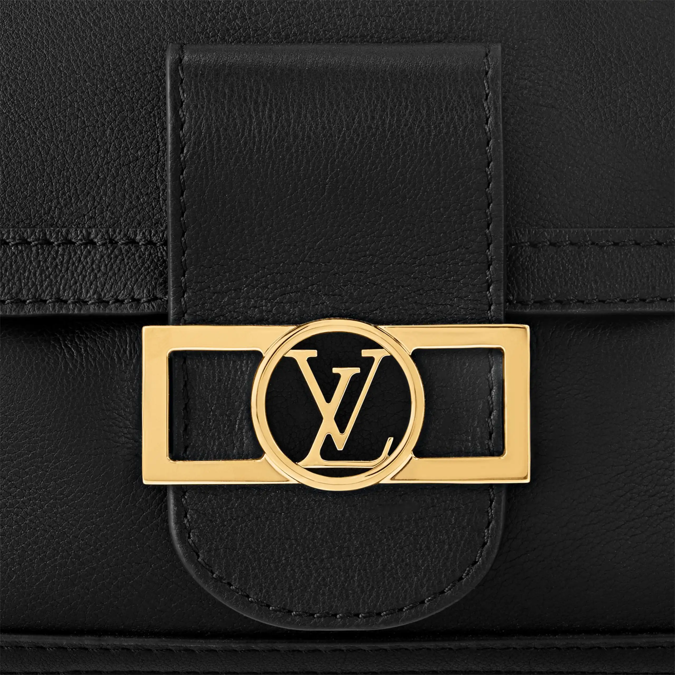 Affordable Louis Vuitton M25209 Dauphine Soft MM Black