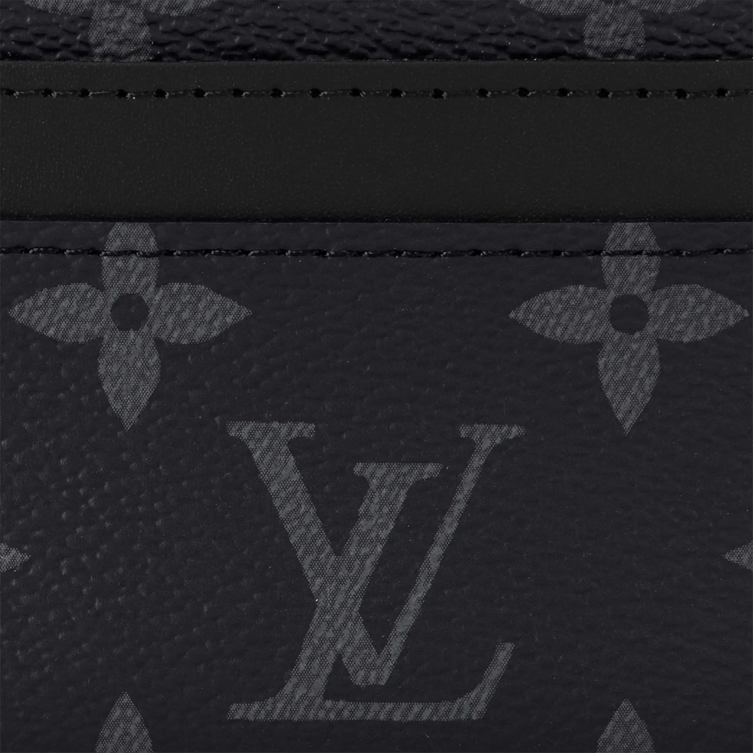 Affordable Louis Vuitton M62170 Double Card Holder Monogram Eclipse