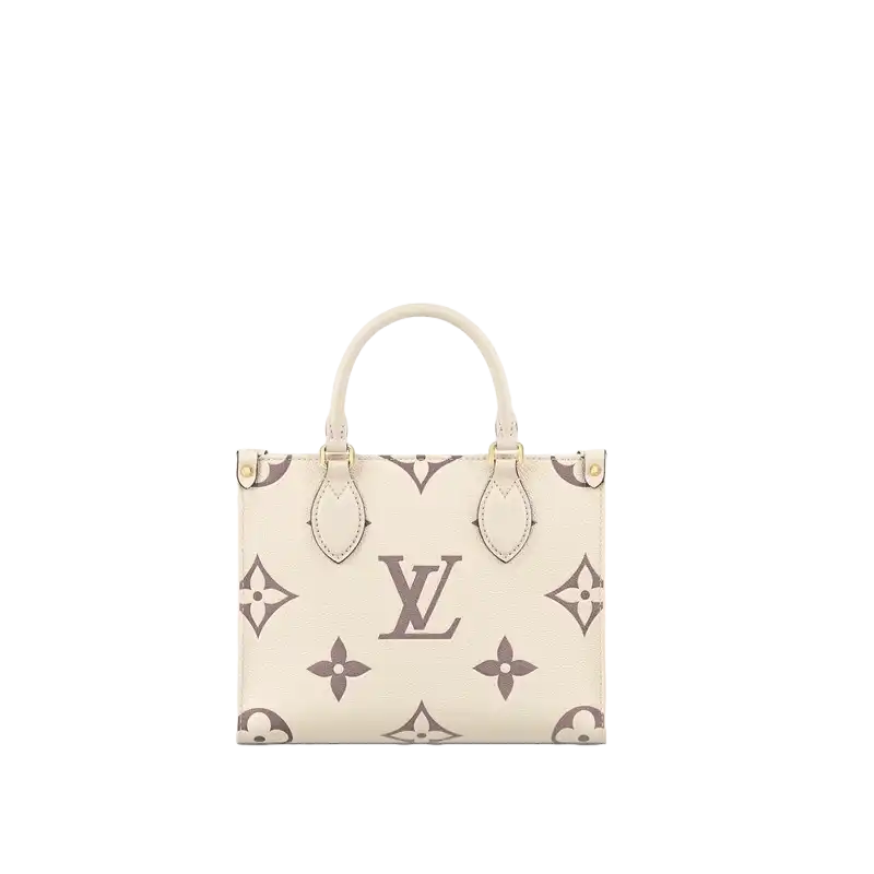 LF Louis Vuitton Empreinte Monogram Giant Onthego PM M45654 Creme Bois De Rose