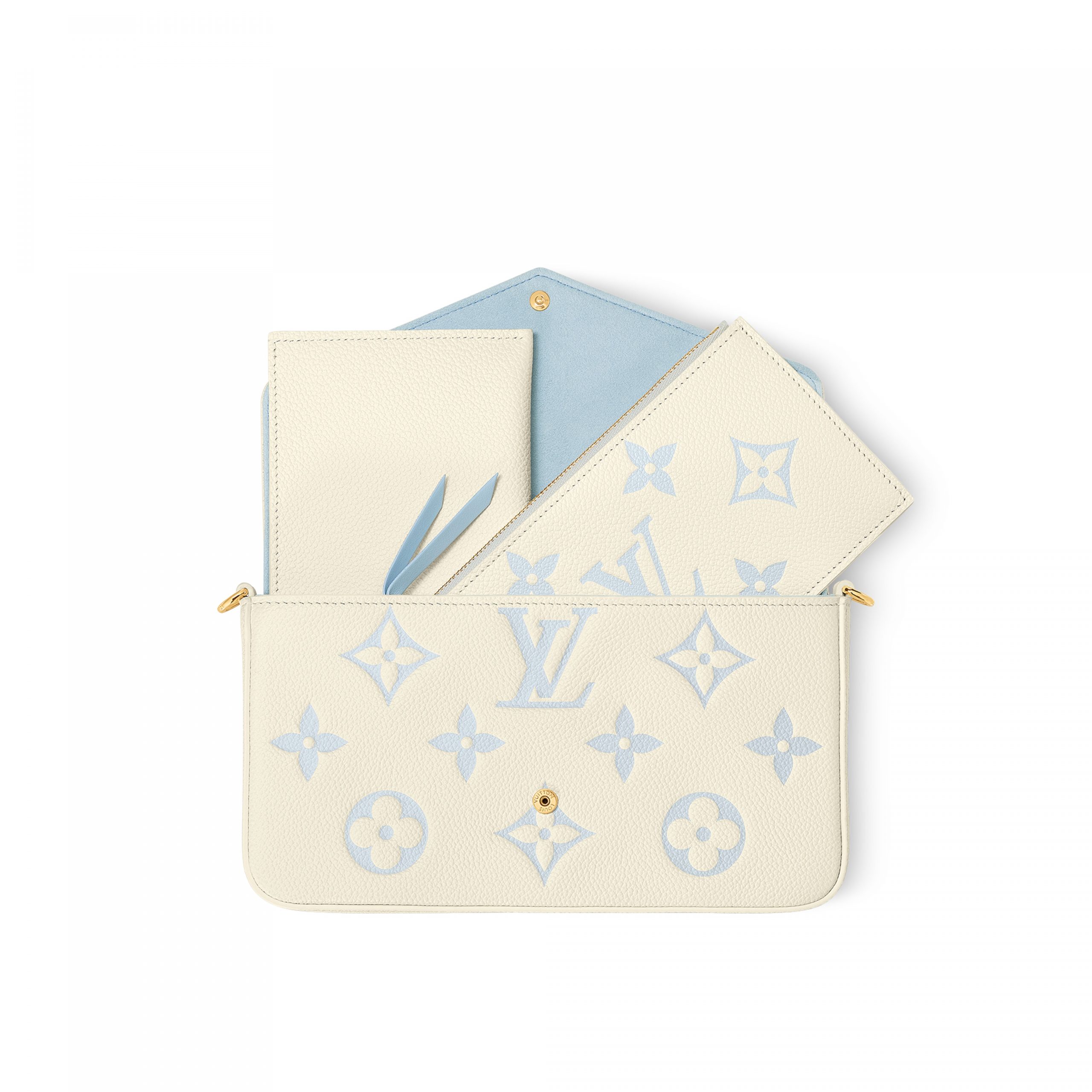 Lvlenka Louis Vuitton M83025 Félicie Pochette Candy Blue