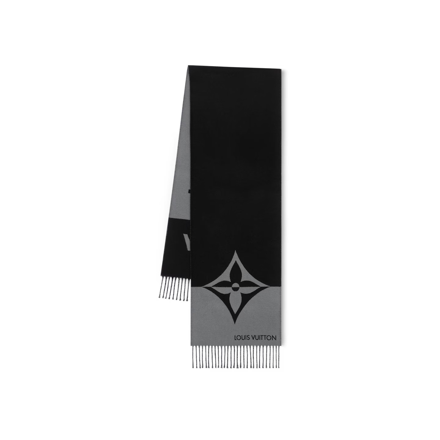 Lvlenka Louis Vuitton Black M79097 Graphic Dual Scarf