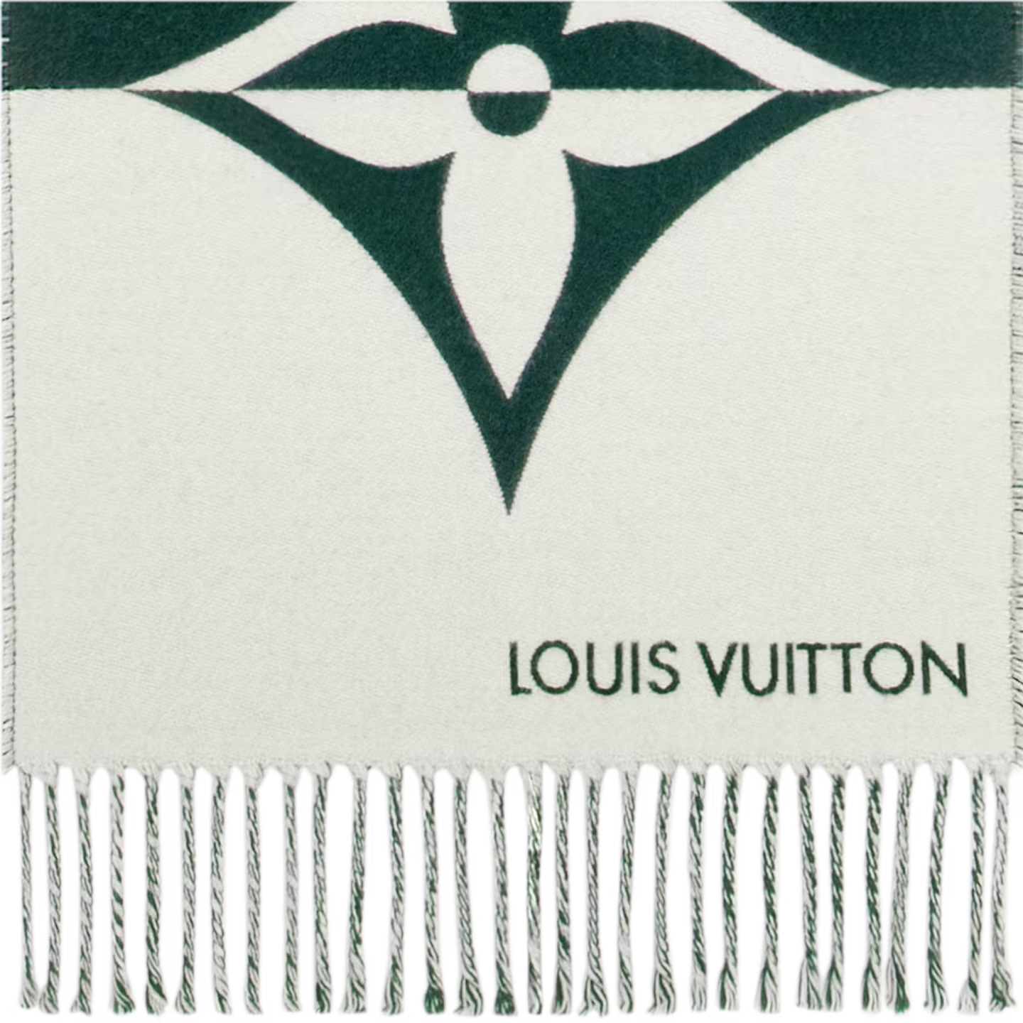 Lvlenka Louis Vuitton Dark Green M79139 Graphic Dual Scarf