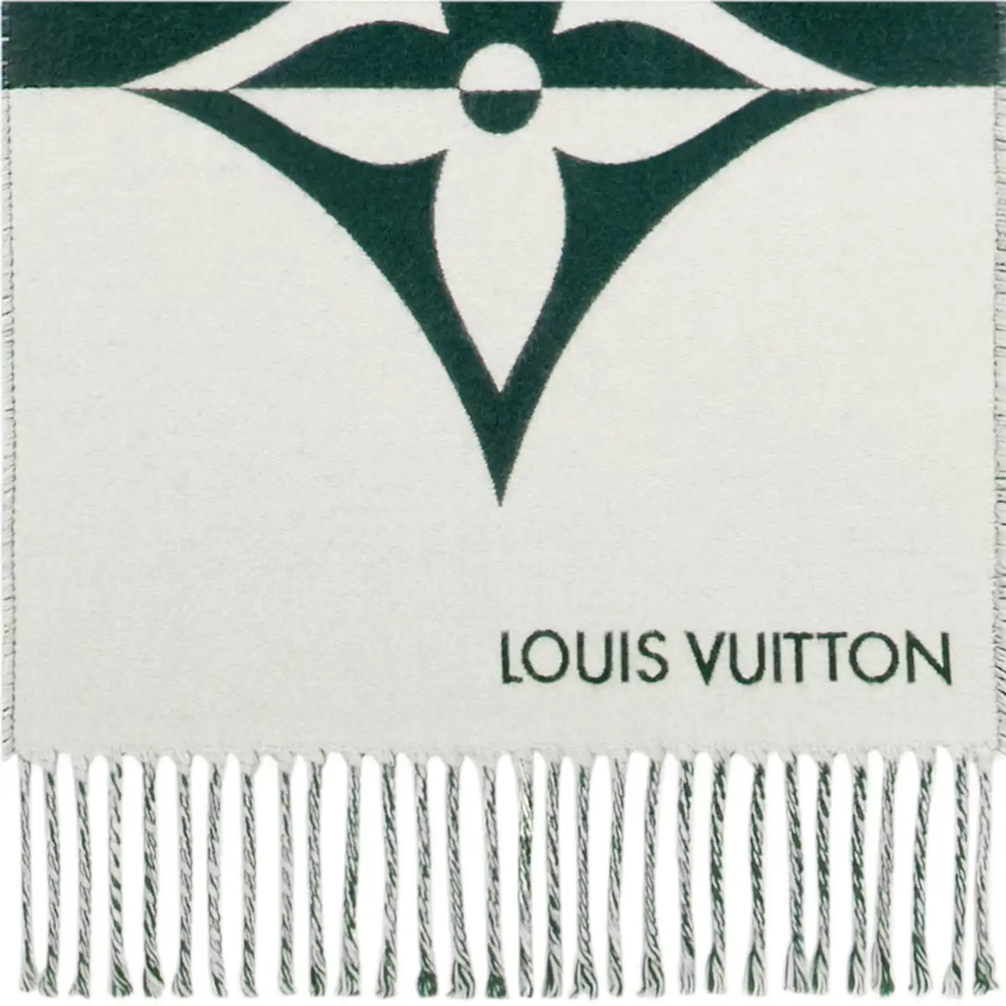 Cheap Louis Vuitton Dark Green M79139 Graphic Dual Scarf