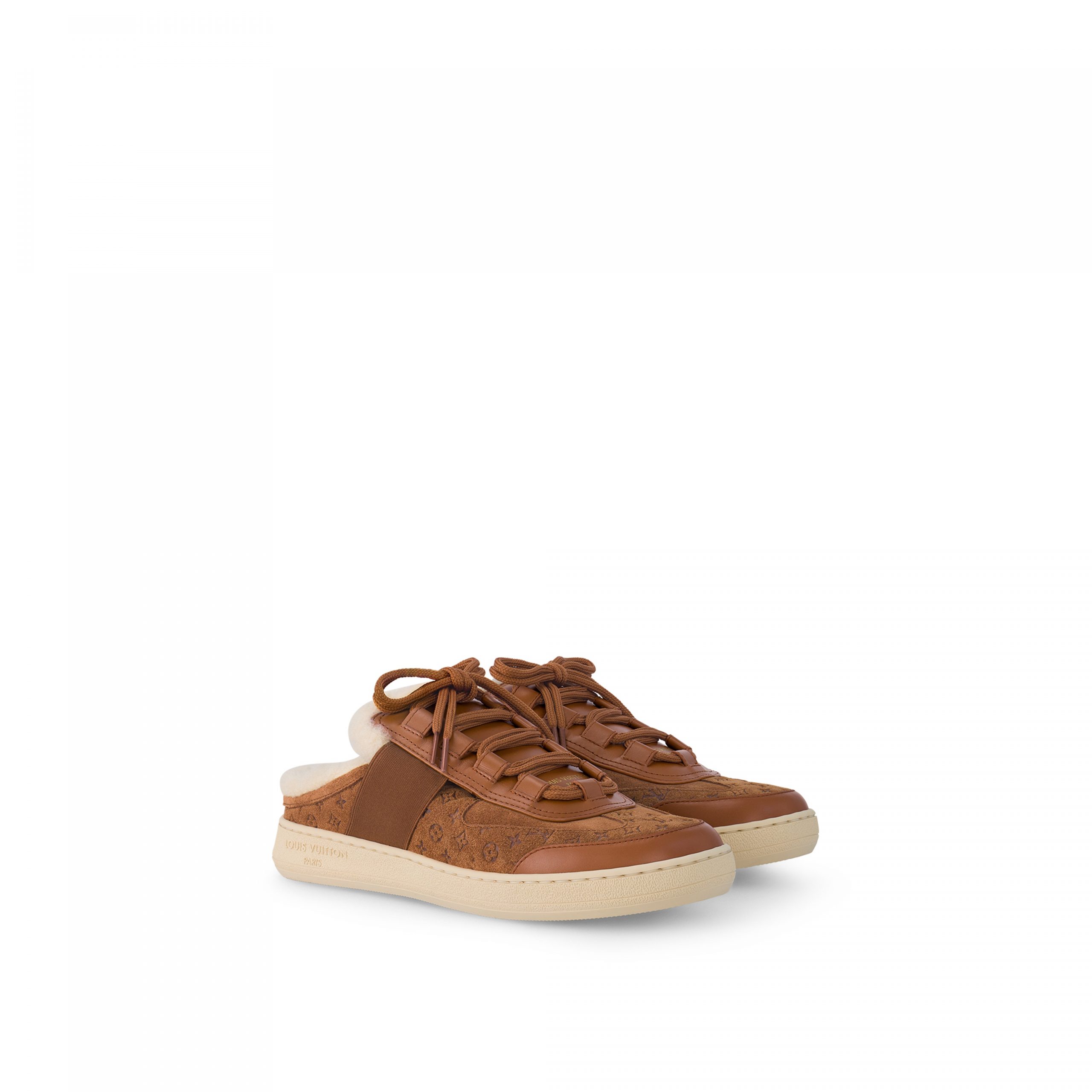 Lvlenka Louis Vuitton Lous Open Back Sneaker Cognac Brown 1ACADB