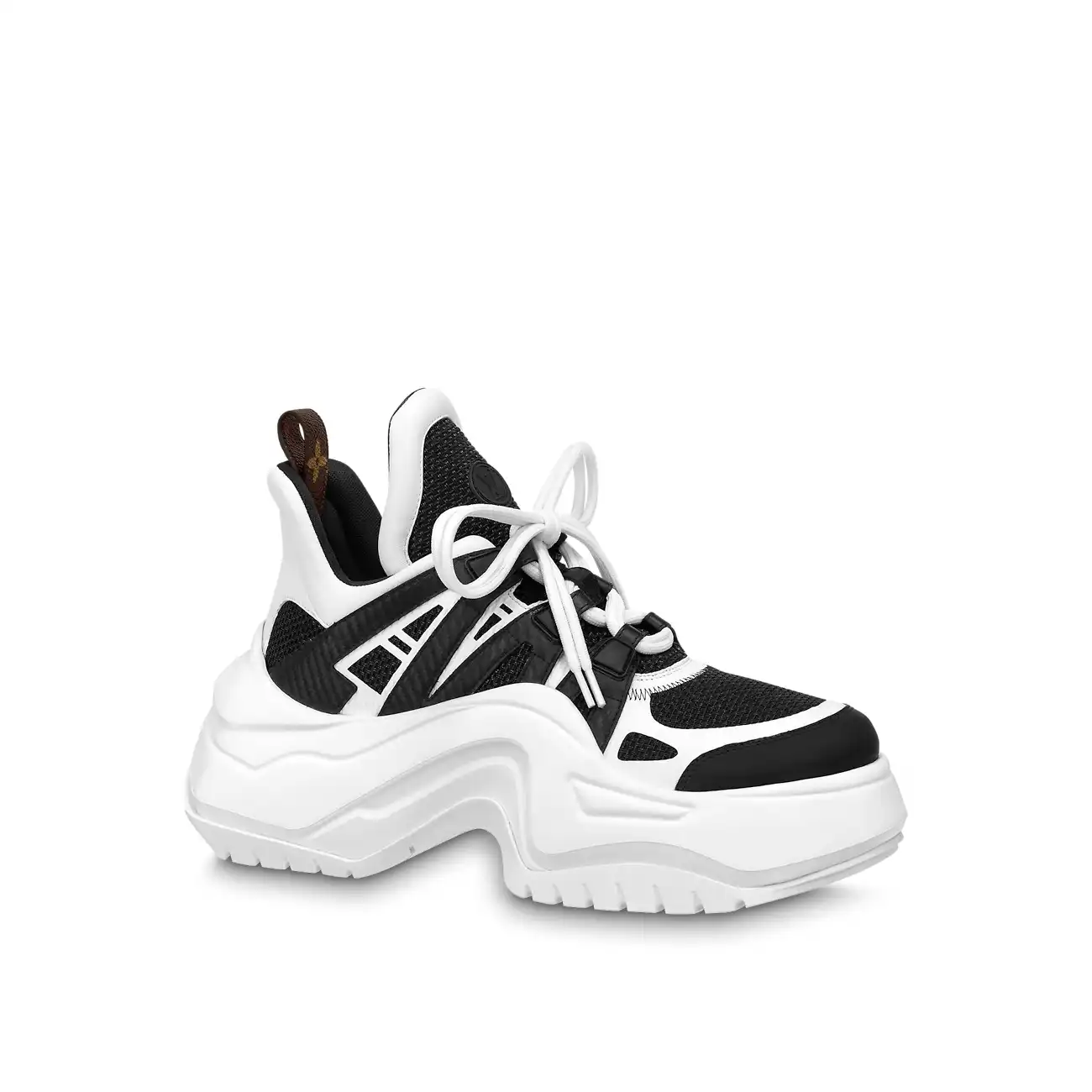 Louis Vuitton LV Archlight 2.0 Platform Sneaker Black White 1ABIMU