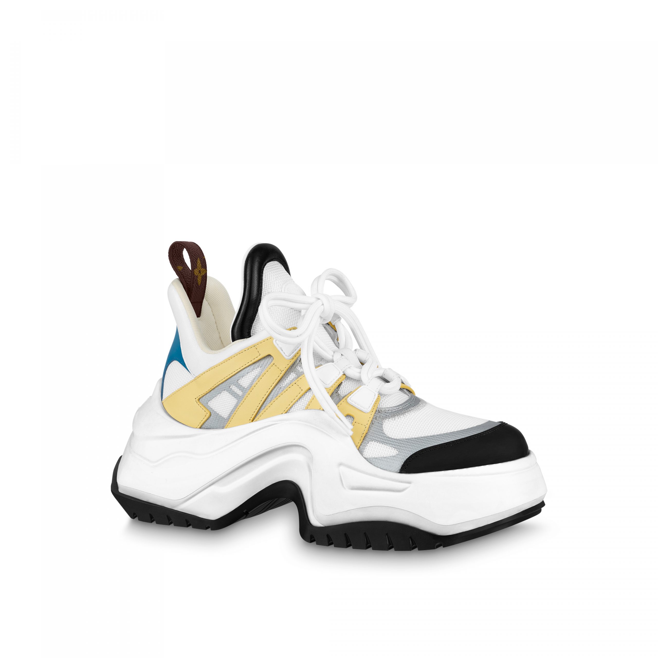 Lvlenka Louis Vuitton LV Archlight 2.0 Platform Sneaker White Yellow 1ABIIE