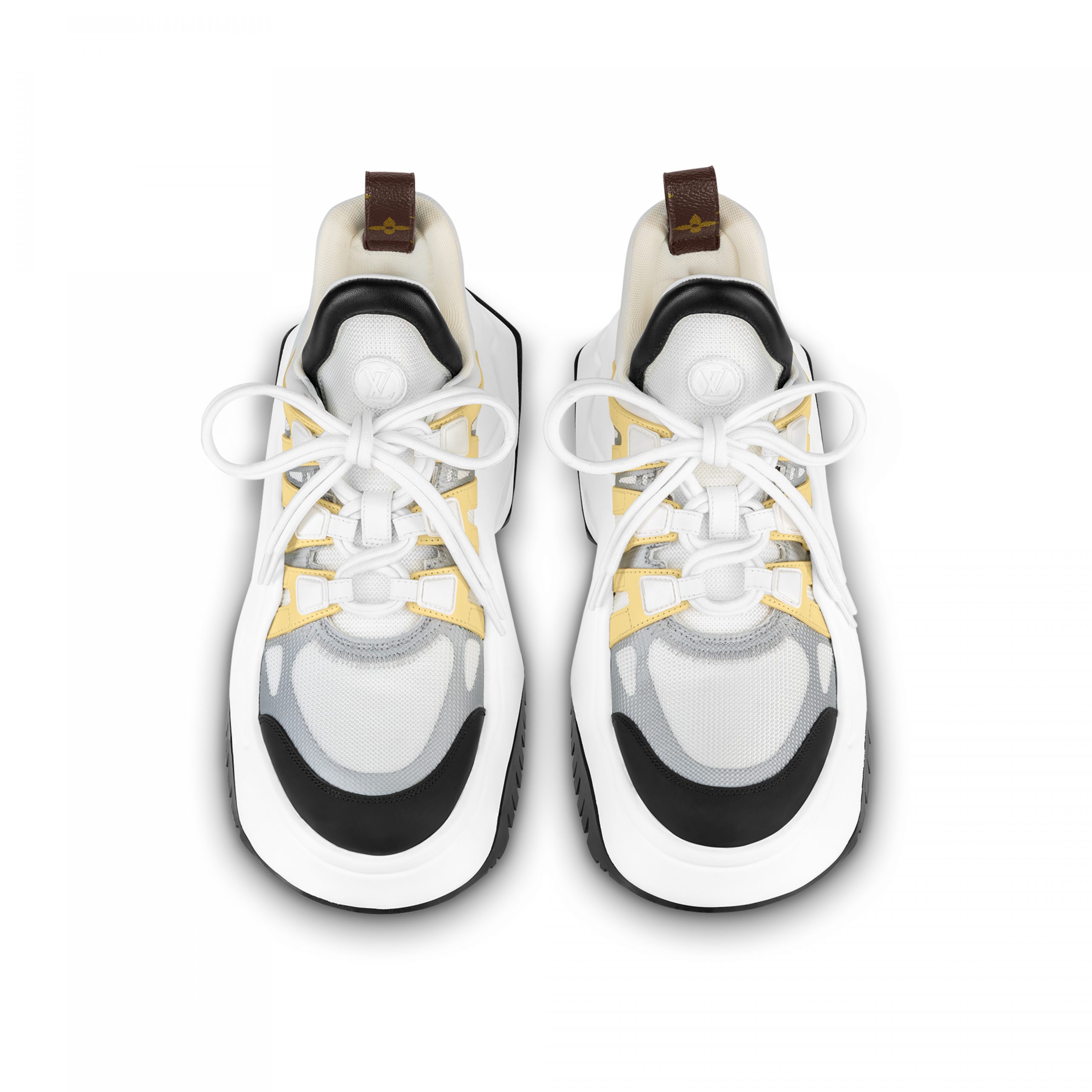 Lvlenka Louis Vuitton LV Archlight 2.0 Platform Sneaker White Yellow 1ABIIE