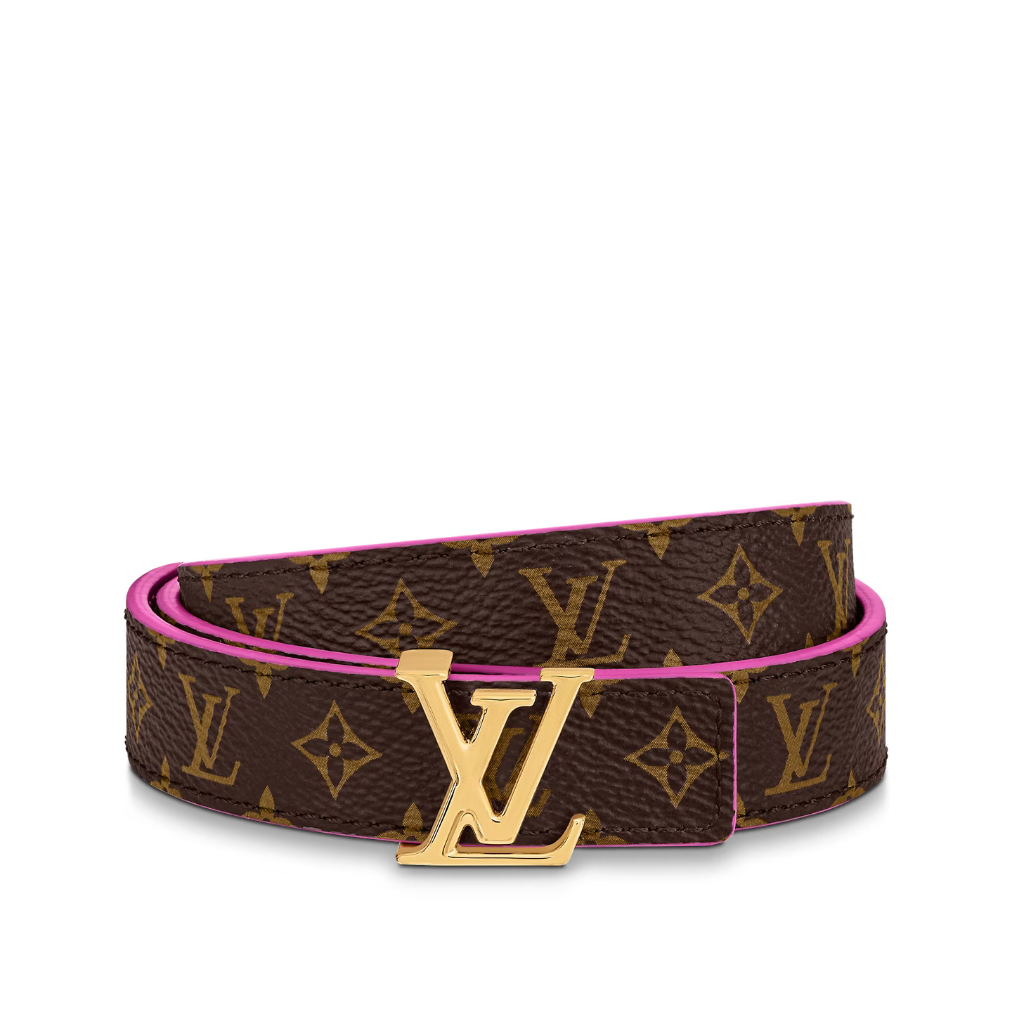 Lvlenka Louis Vuitton M0703X Pink LV Iconic 20mm Reversible Belt