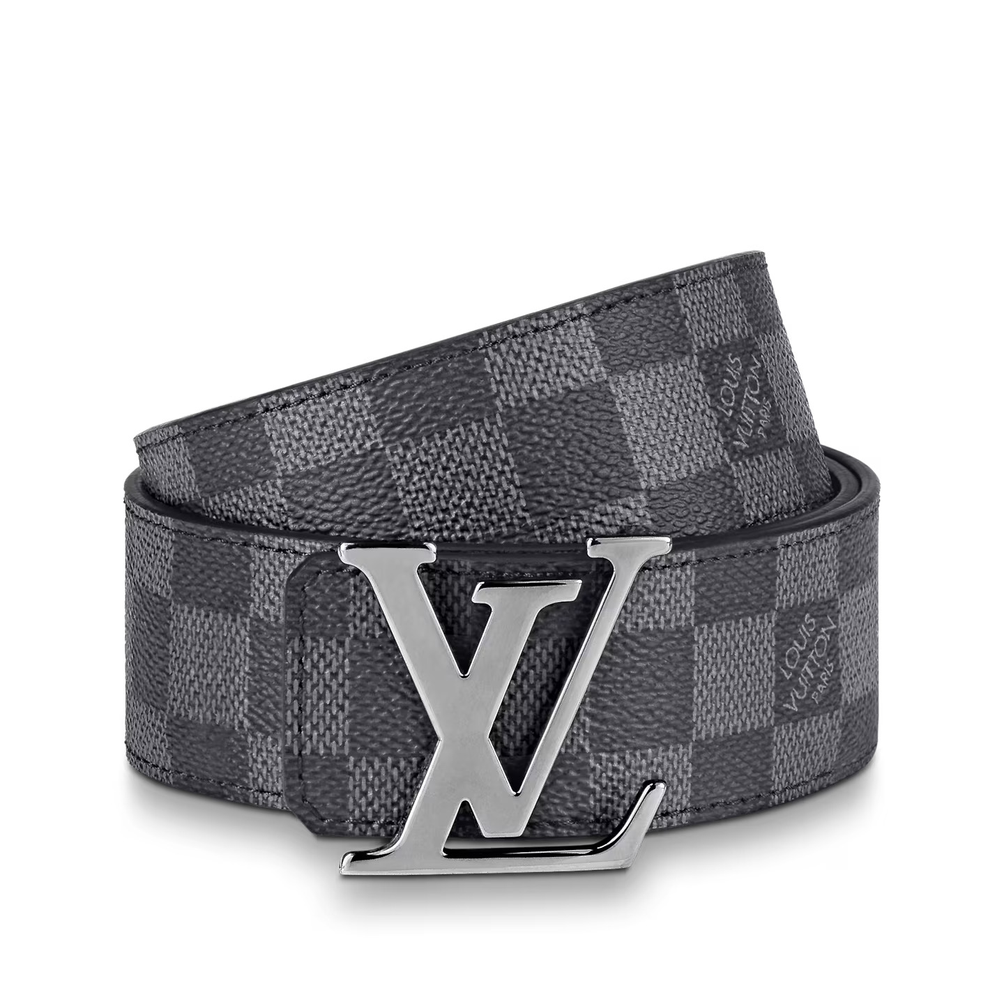 Lvlenka Louis Vuitton M0213U Graphite LV Initiales 40mm Reversible Belt