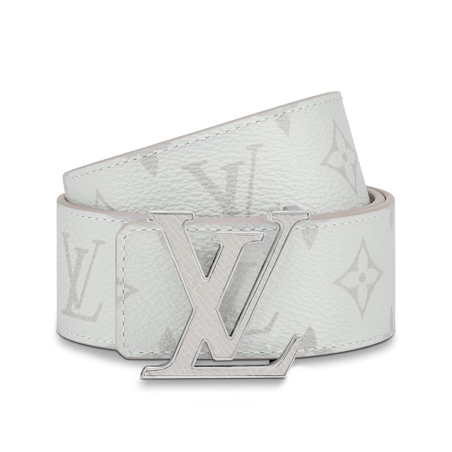 Lvlenka Louis Vuitton M0158U White LV Initiales 40mm Reversible Belt