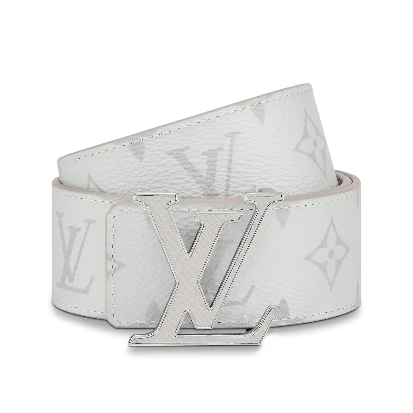 Affordable Louis Vuitton M0158U White LV Initiales 40mm Reversible Belt