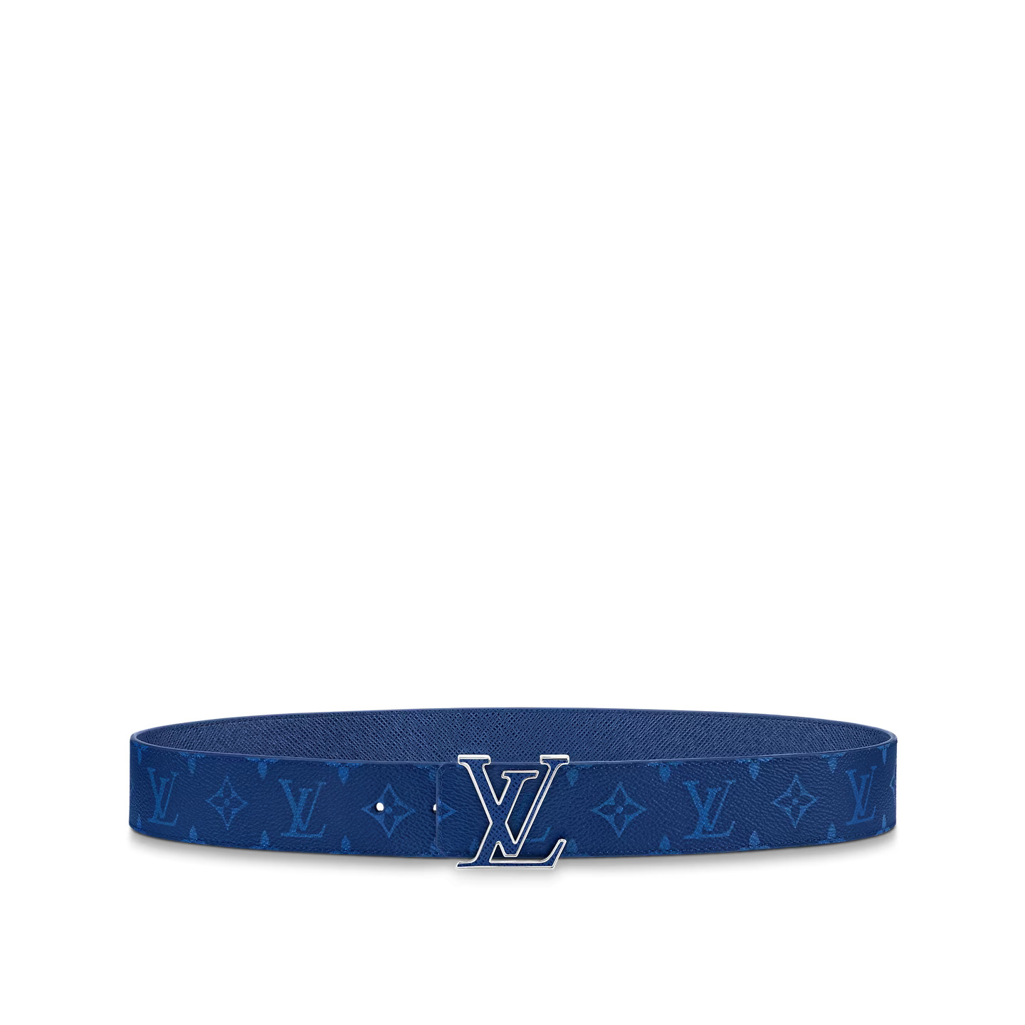 Lvlenka Louis Vuitton M0159U Blue LV Initiales 40mm Reversible Belt