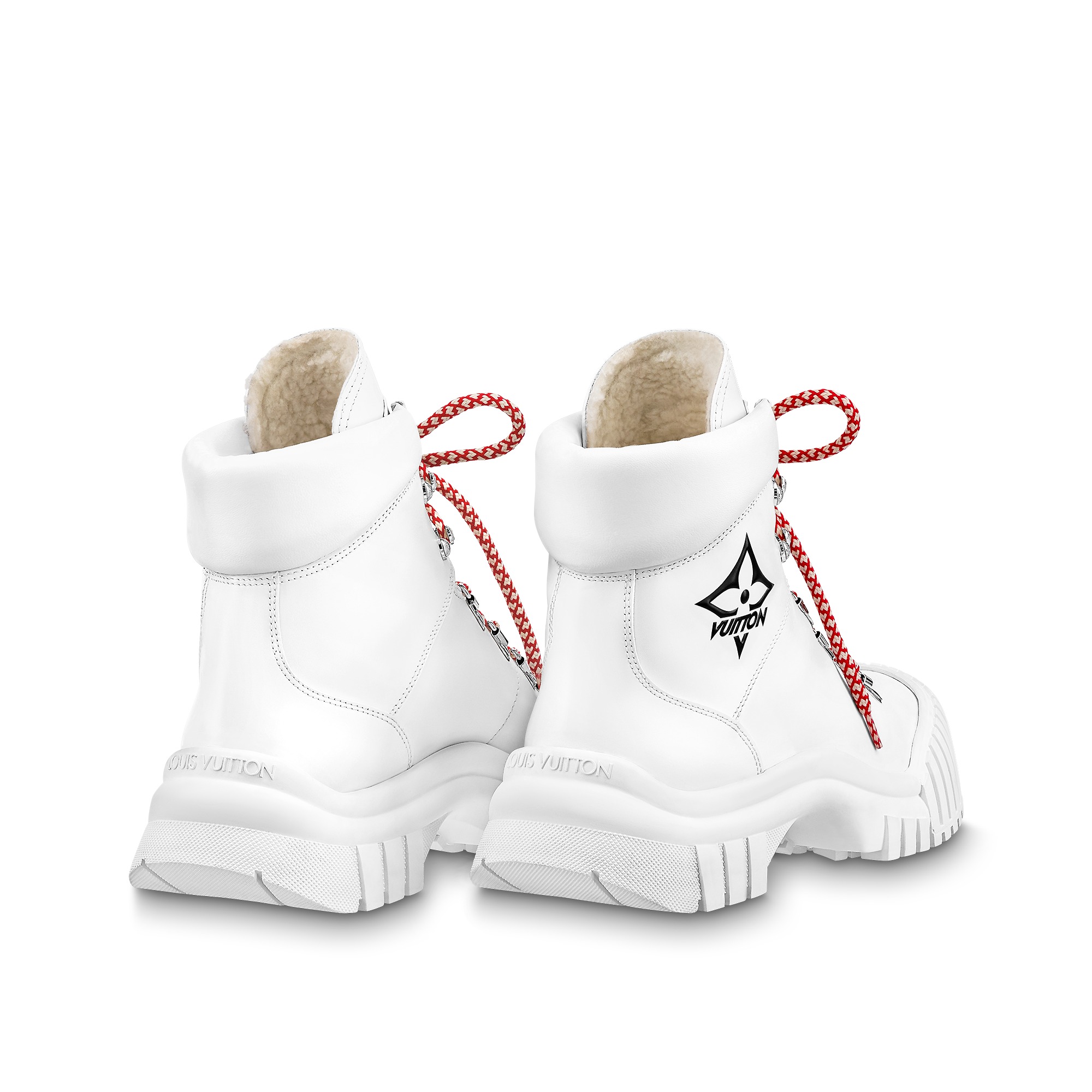 Lvlenka Louis Vuitton LV Ruby Flat Ranger Boot White 1AAM1U