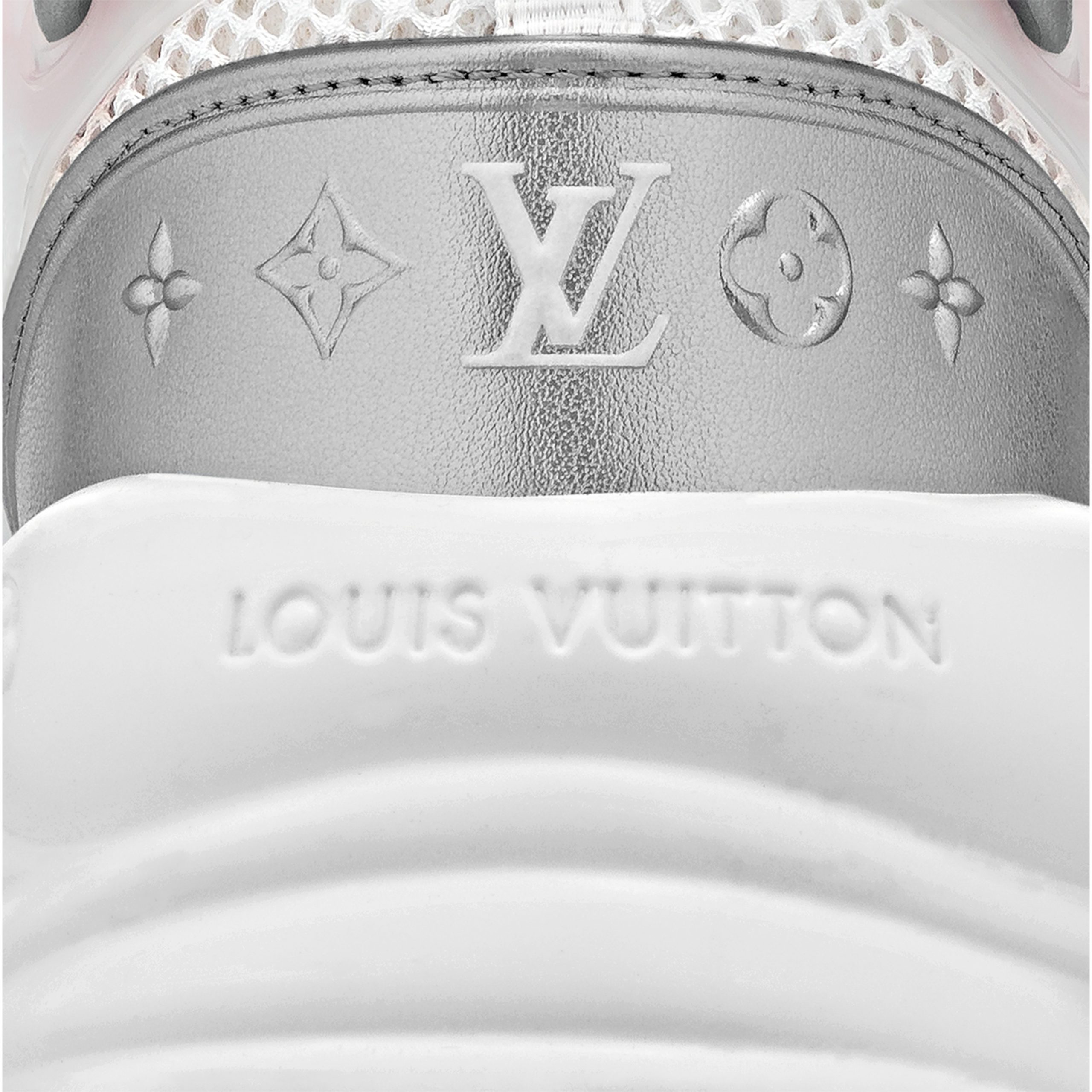 Louis Vuitton LV Run 55 Sneaker Monogram Flowers Pink 1ABVI3