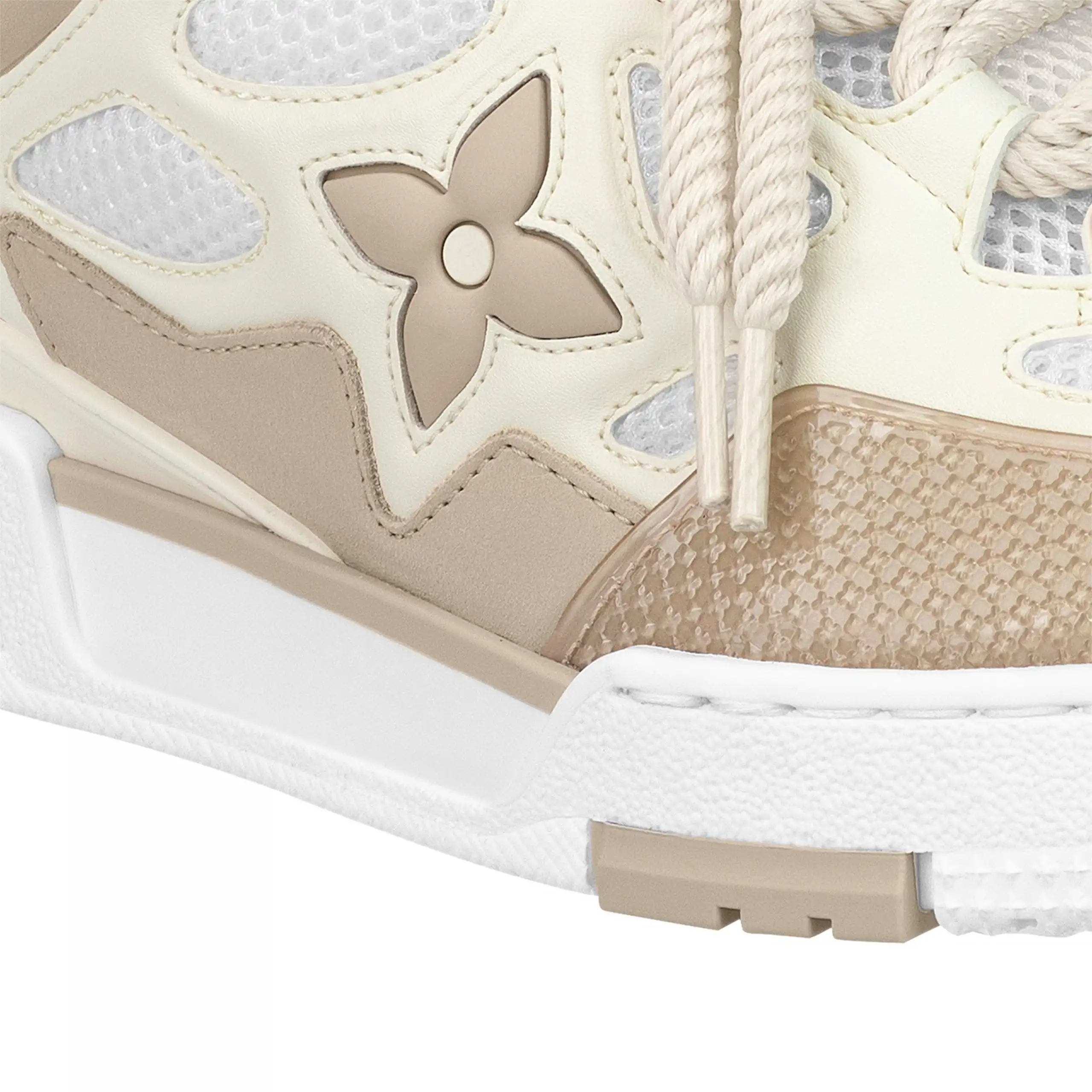 Cheap Louis Vuitton LV Skate Sneaker Since 54 Monogram Flowers Beige 1AARQG