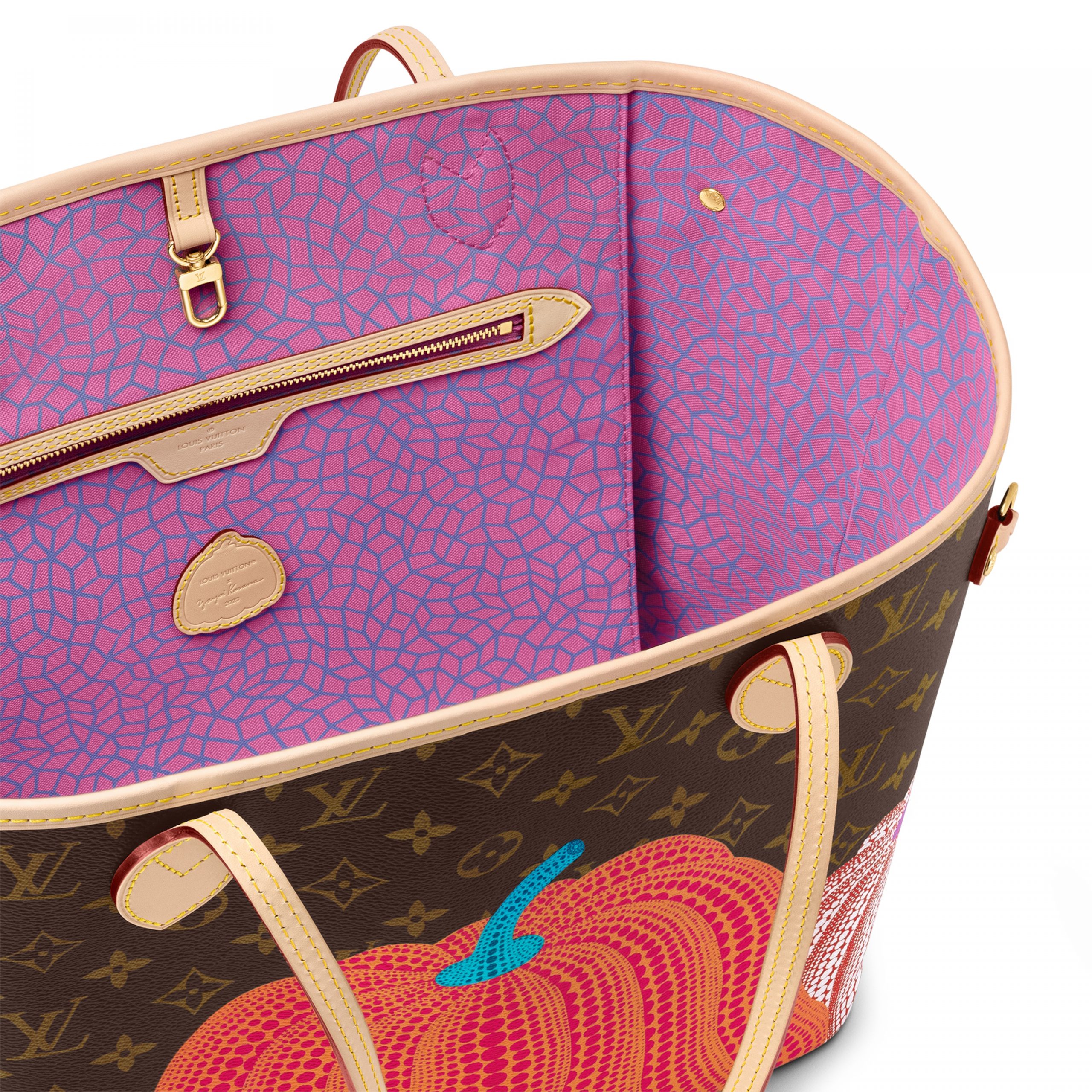 Lvlenka Louis Vuitton LV x YK Neverfull MM M46468 Pumpkin print