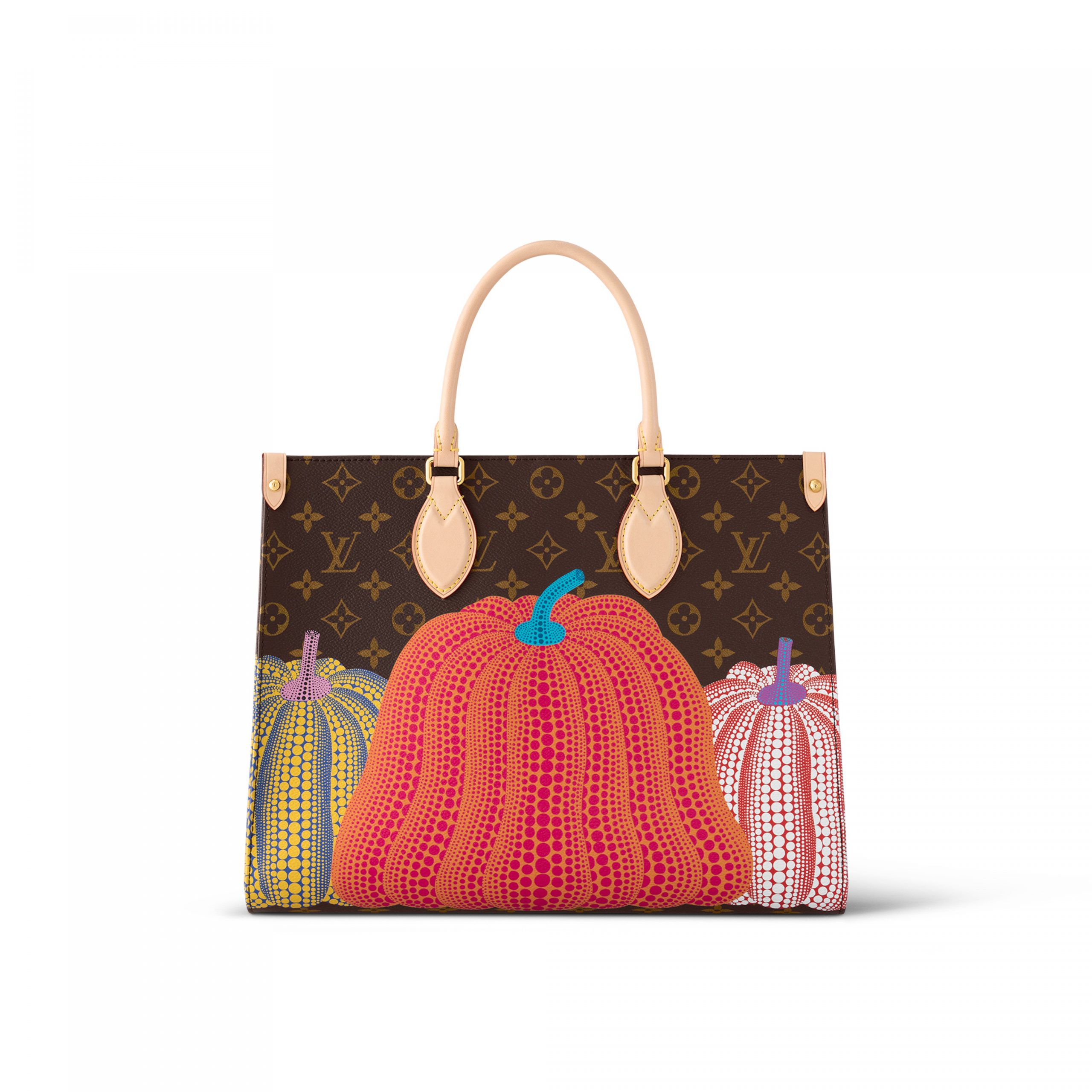 Lvlenka Louis Vuitton LV x YK OnTheGo MM M46466 Pumpkin print