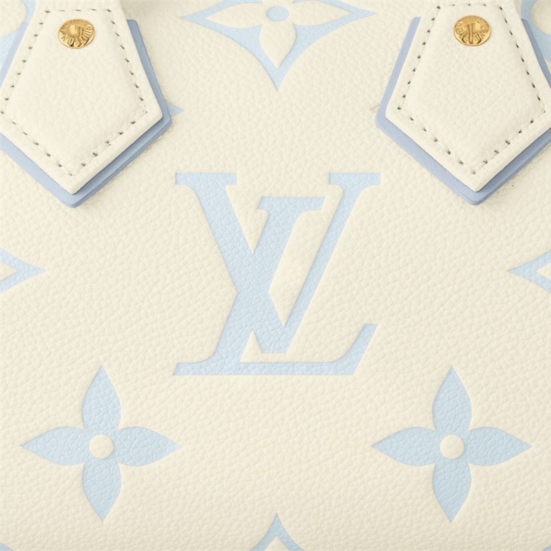 Lvlenka Louis Vuitton M46883 Speedy Bandoulière 20 Bicolor Monogram Empreinte Leather Blue