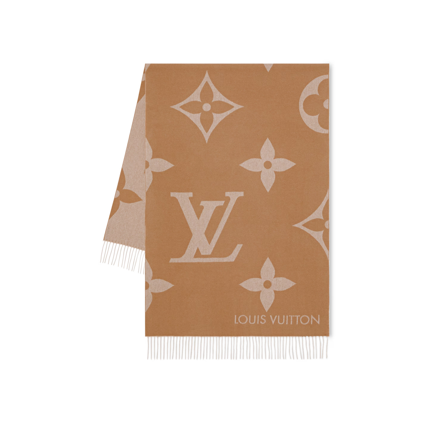 Lvlenka Louis Vuitton Hazelnut M79198 MNG Giant Scarf