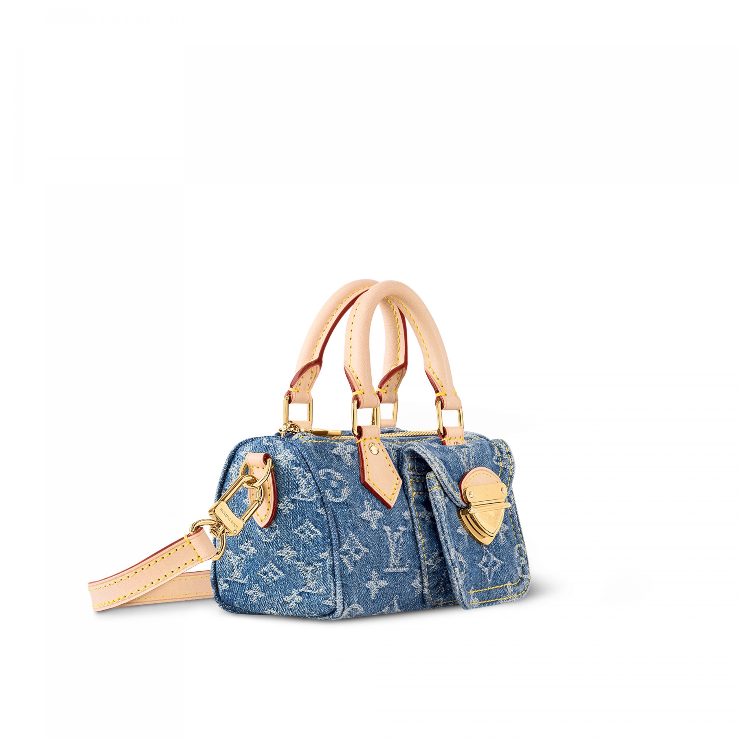 Lvlenka Louis Vuitton M82950 Nano Speedy Denim Blue