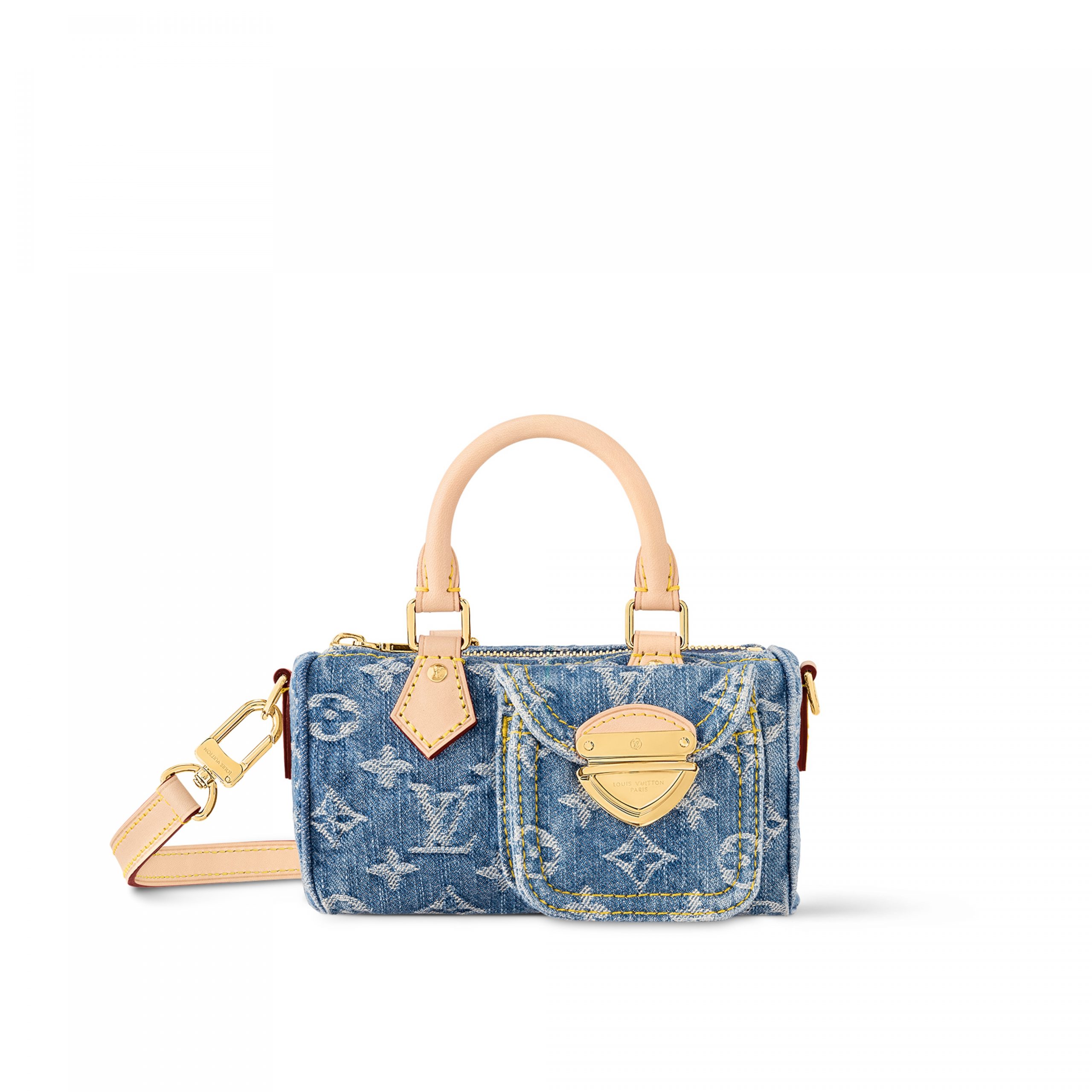 Lvlenka Louis Vuitton M82950 Nano Speedy Denim Blue