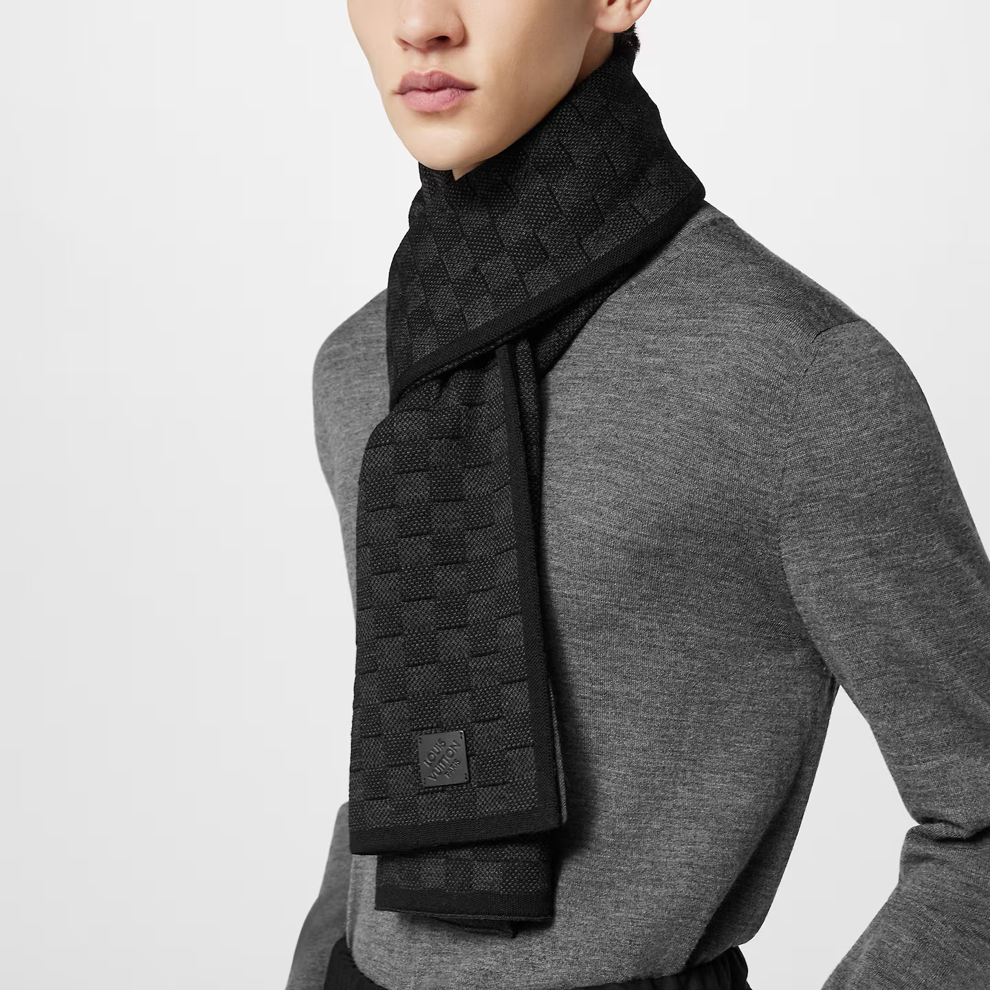 Lvlenka Louis Vuitton Anthracite M77988 Néo Petit Damier Scarf