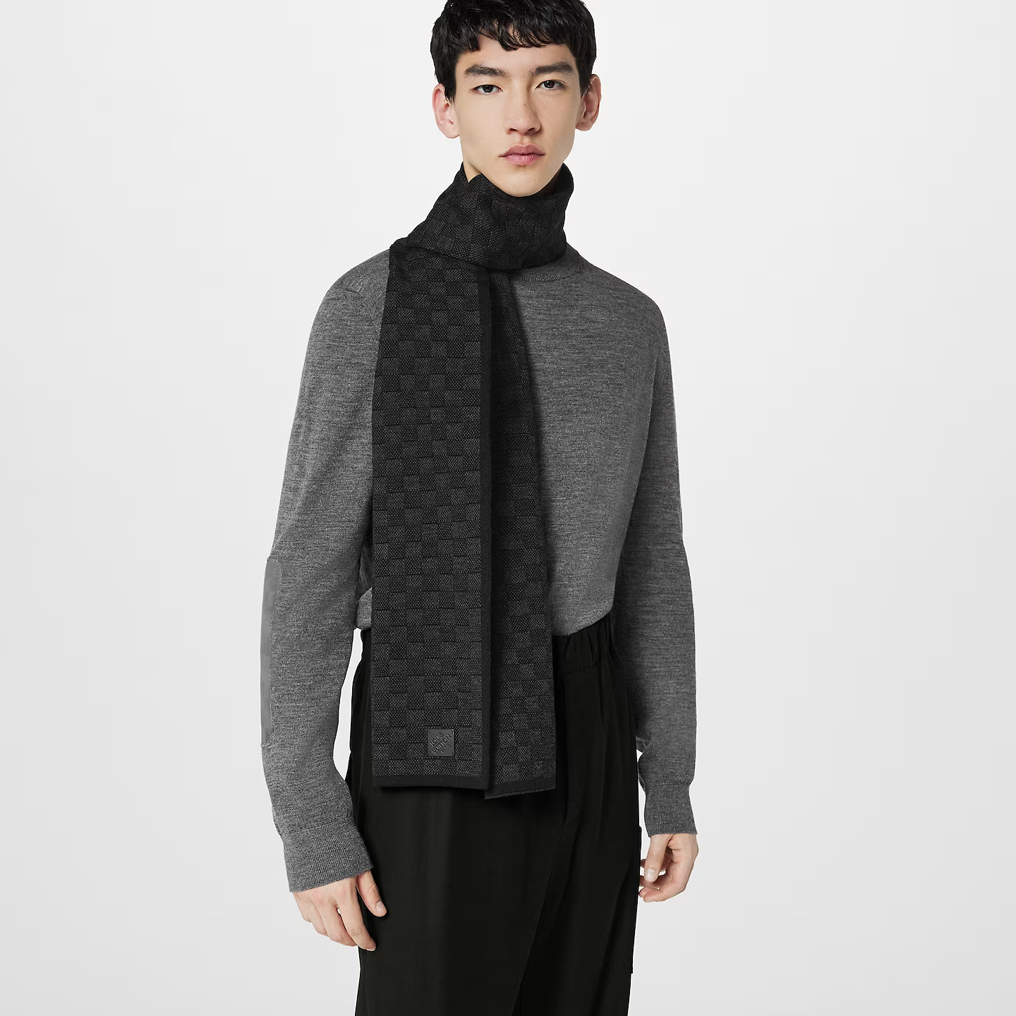 Lvlenka Louis Vuitton Anthracite M77988 Néo Petit Damier Scarf