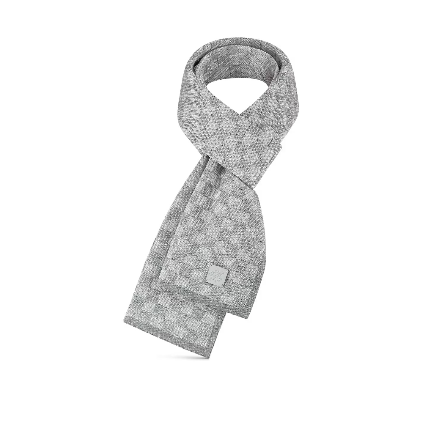 Lvlenka Louis Vuitton Light Grey M77989 Néo Petit Damier Scarf