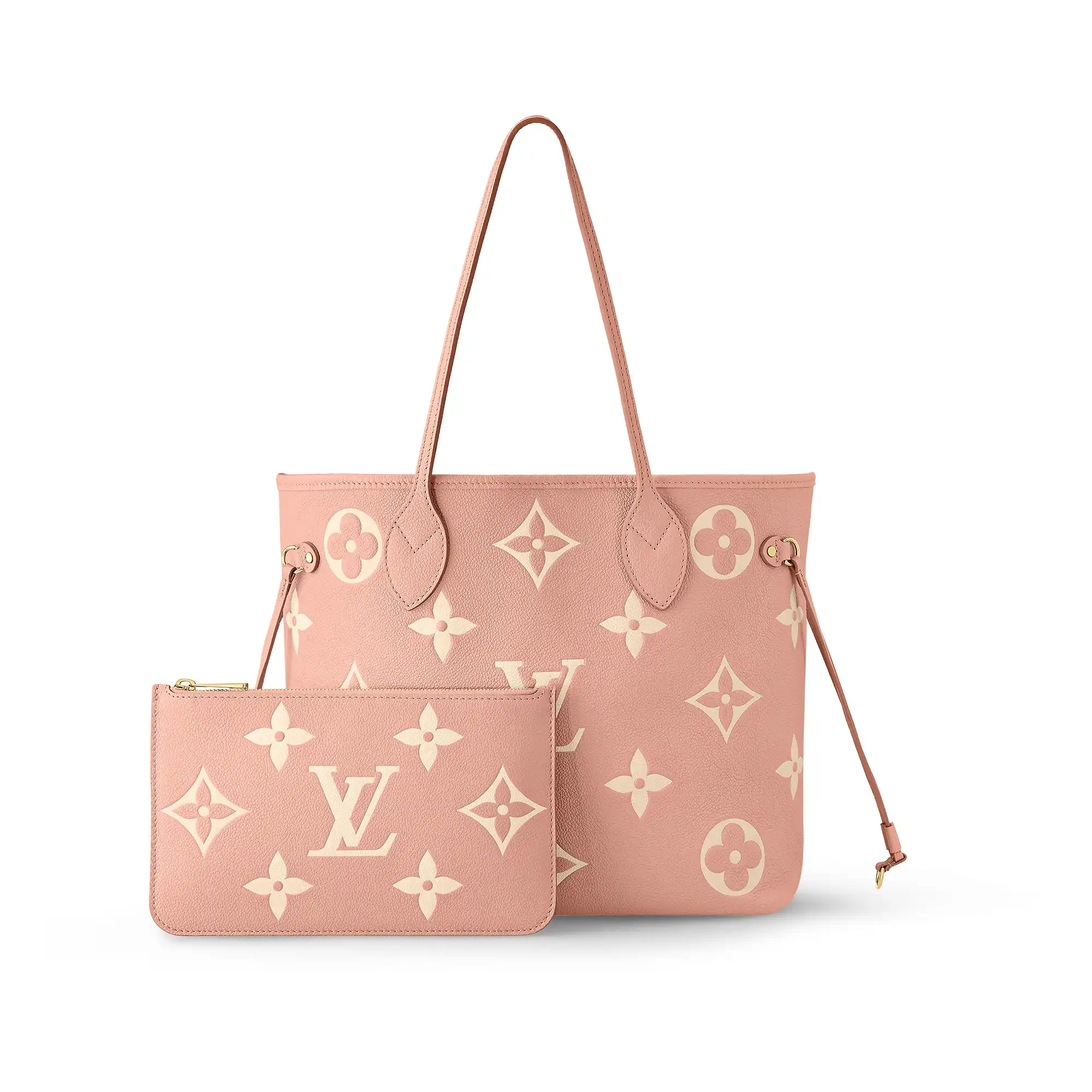 Affordable Louis Vuitton Neverfull MM M46329 Trianon Pink   Cream