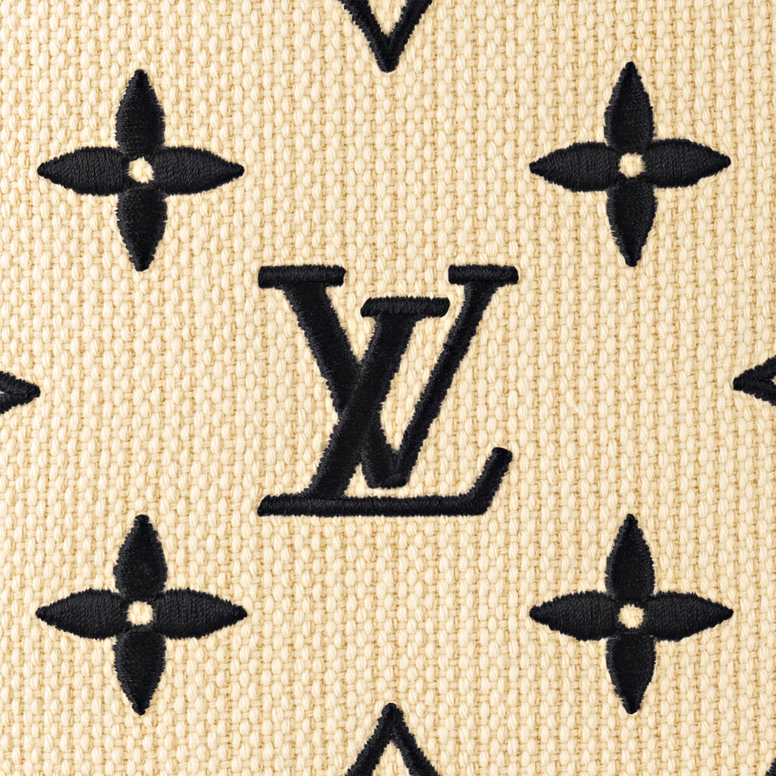 Lvlenka Louis Vuitton M22838 Neverfull MM Lotus cotton Black Beige