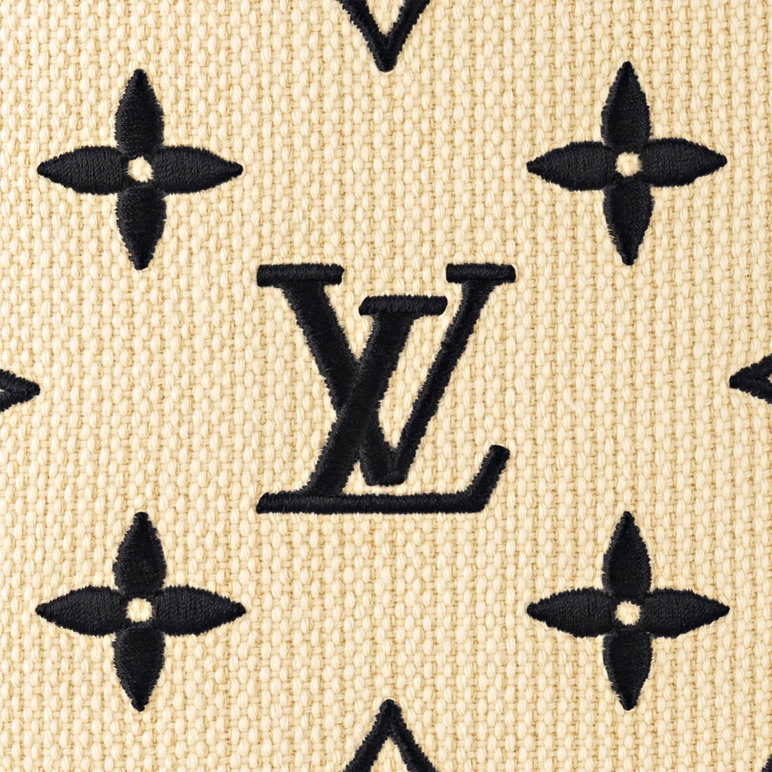 Cheap Louis Vuitton M22838 Neverfull MM Lotus cotton Black Beige