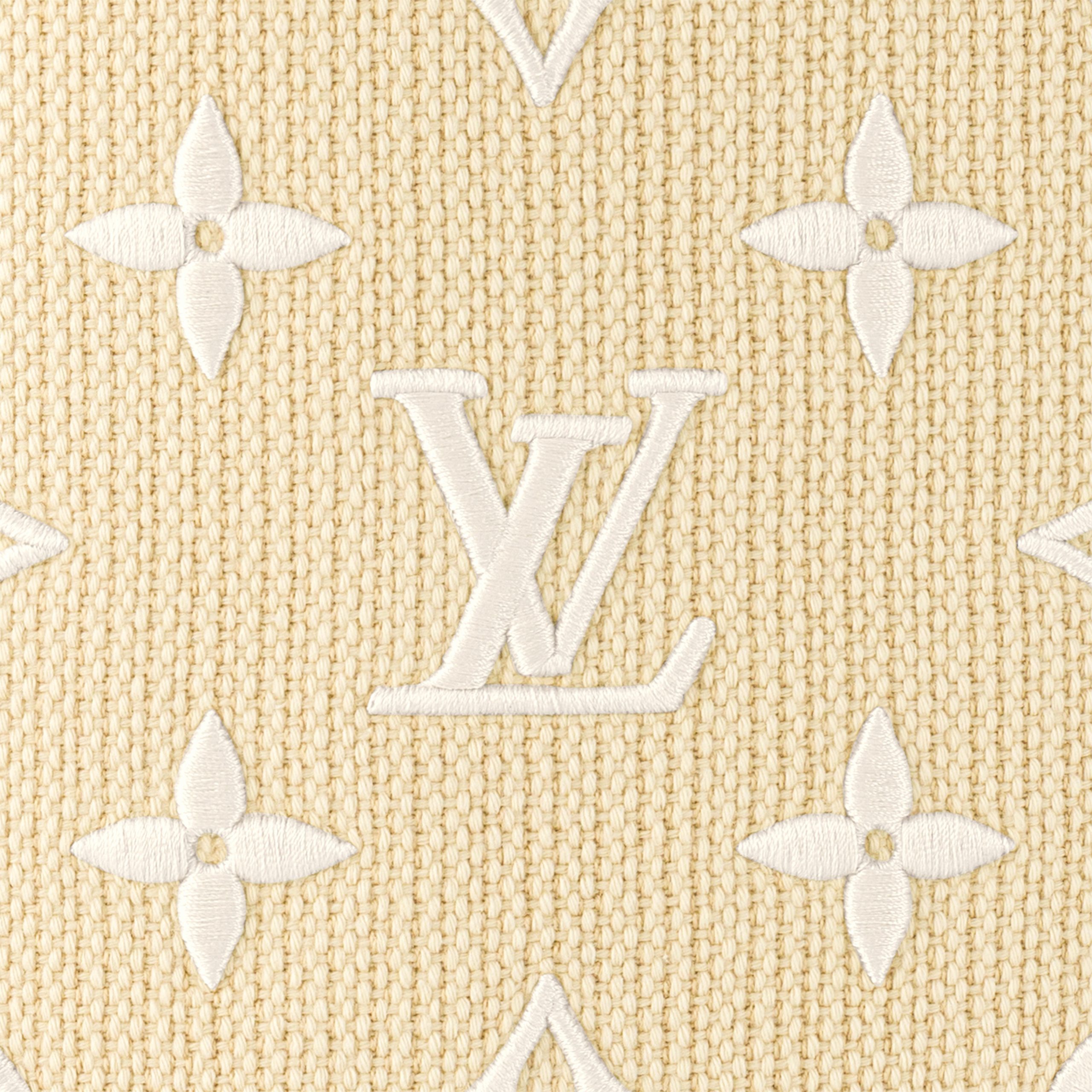 Lvlenka Louis Vuitton M22839 Neverfull MM Lotus Cotton White Beige