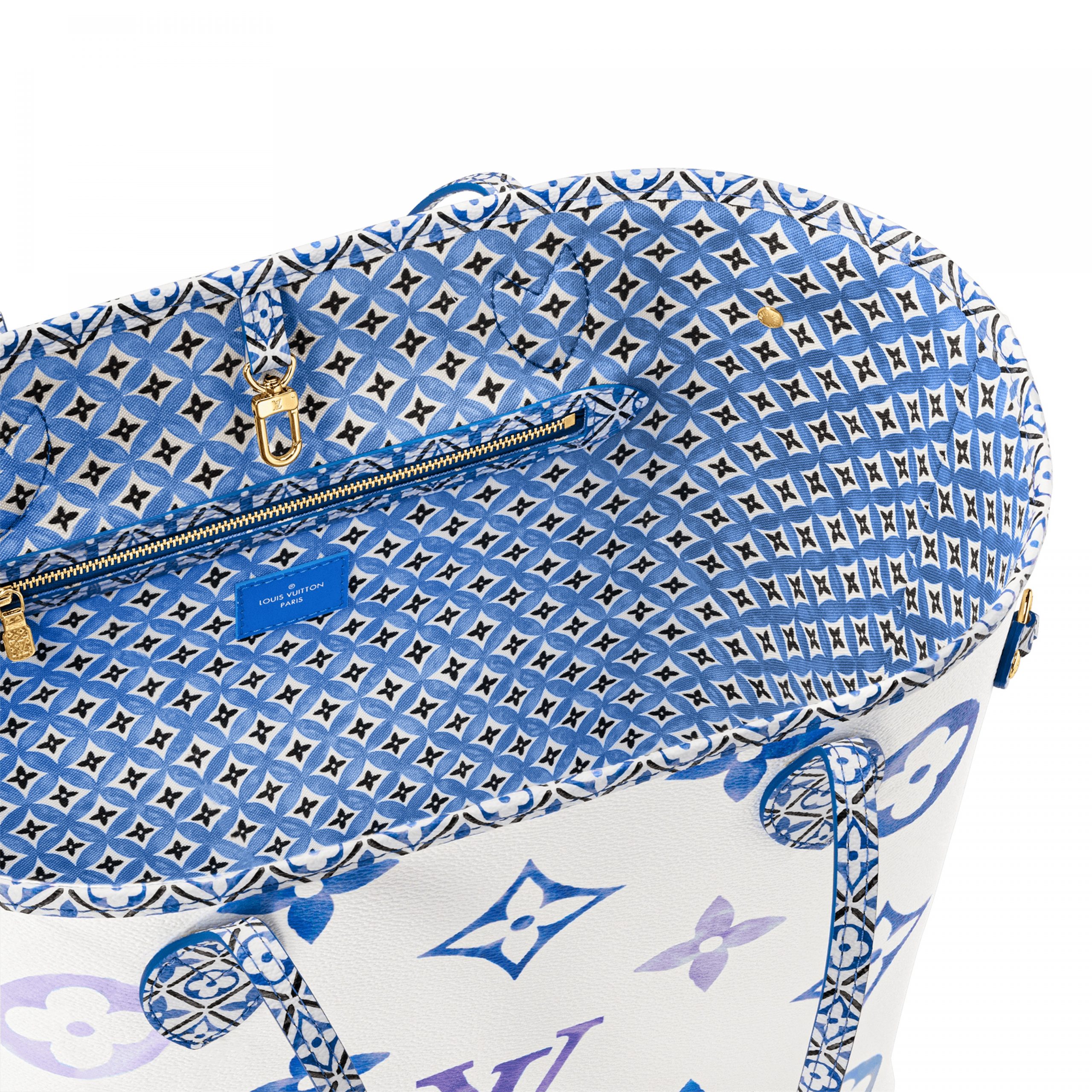 Lvlenka Louis Vuitton M22979 Neverfull MM Blue Monogram