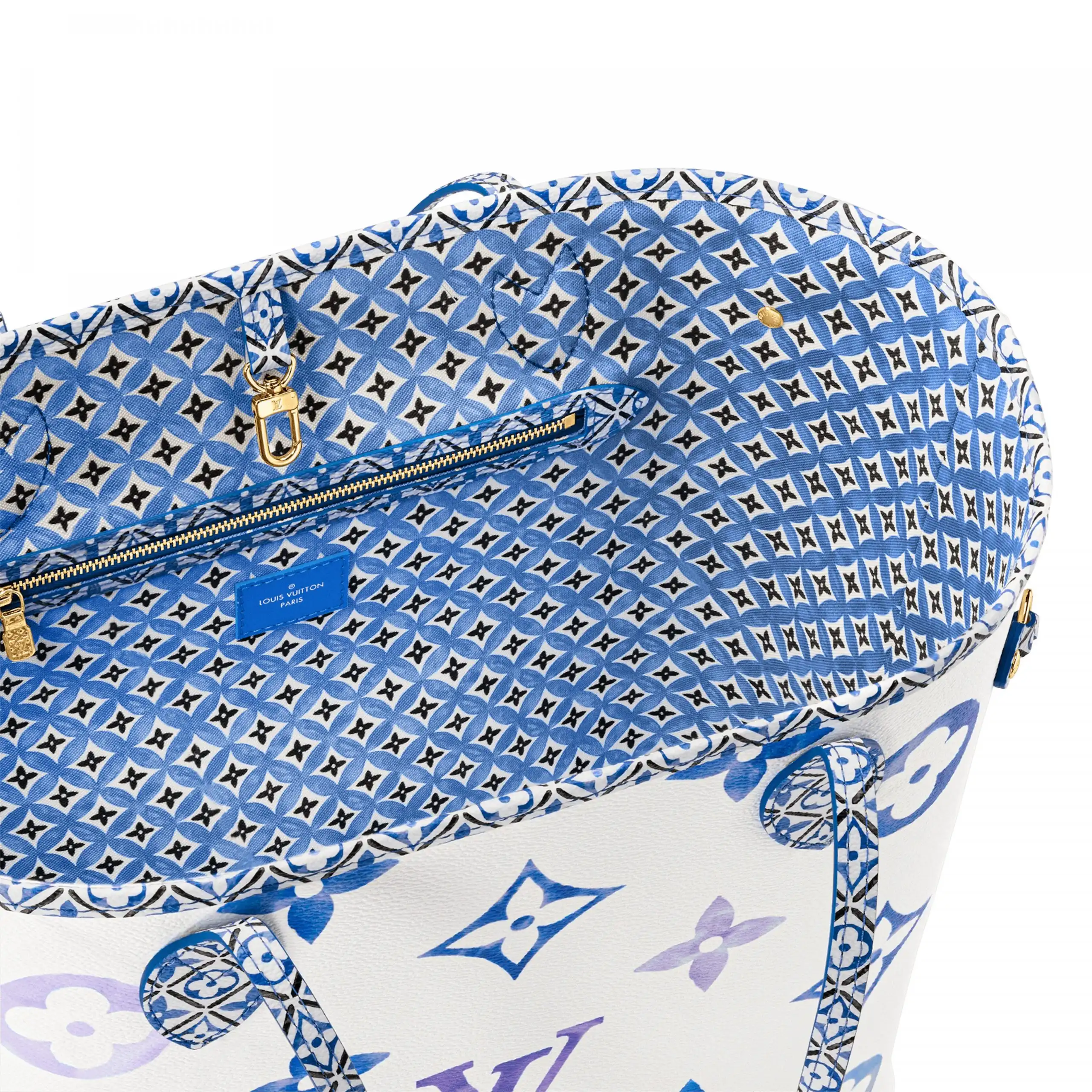 Affordable Louis Vuitton M22979 Neverfull MM Blue Monogram