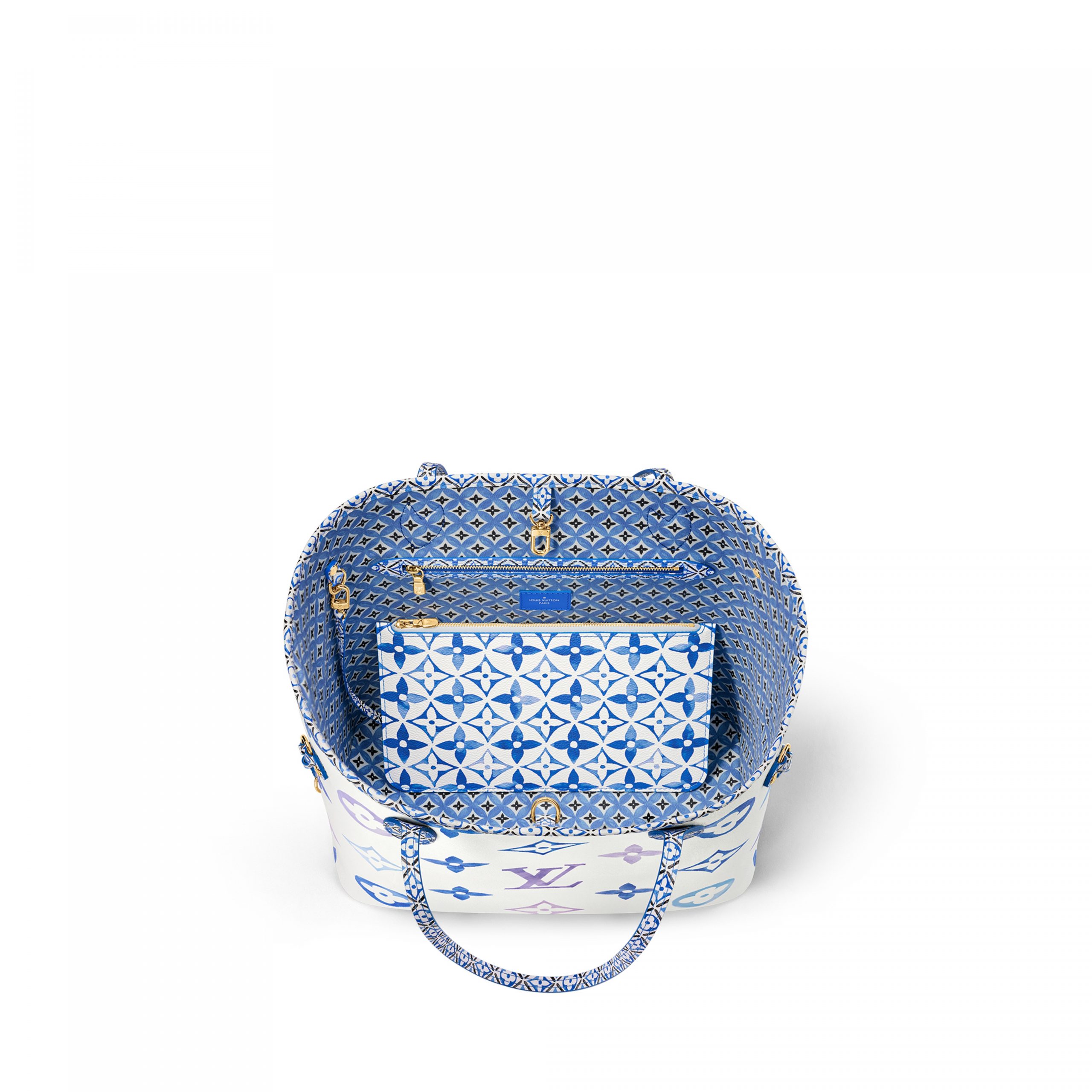 Lvlenka Louis Vuitton M22979 Neverfull MM Blue Monogram